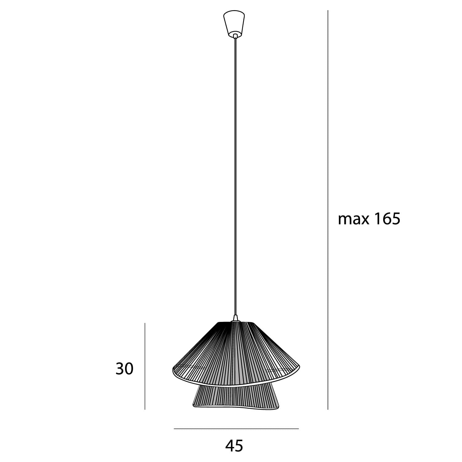 MAXLIGHT AMALFI II pakabinamas šviestuvas