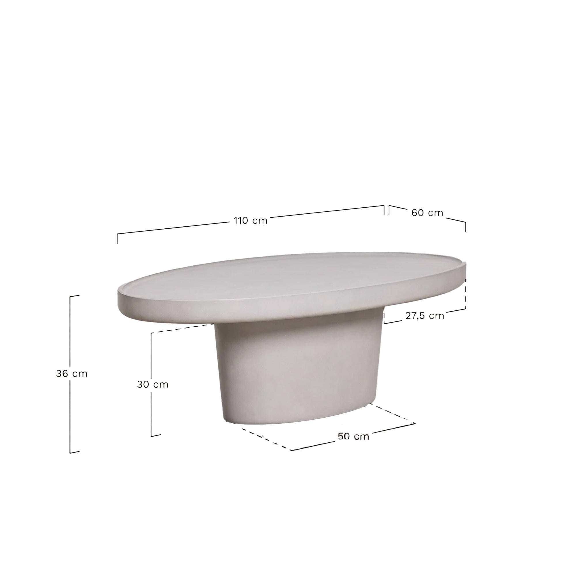 Lauko kavos staliukas DYSA III 110x60 cm
