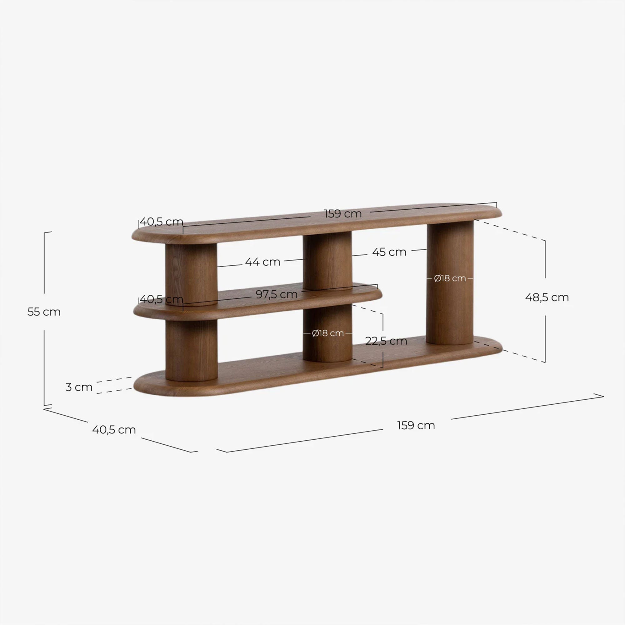 LIHA TV spintelė 159x55 cm