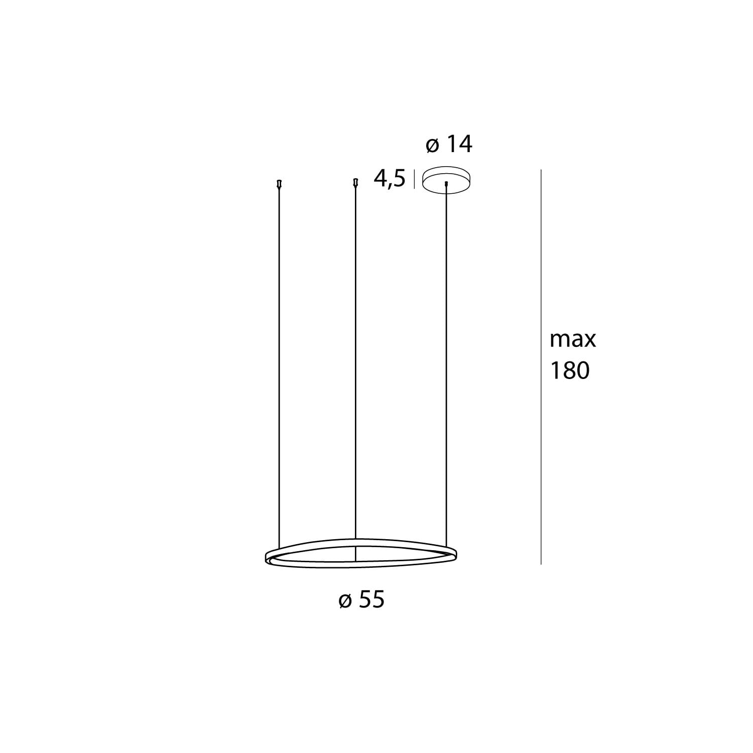 MAXLIGHT CAYENNE P0605D pakabinamas šviestuvas