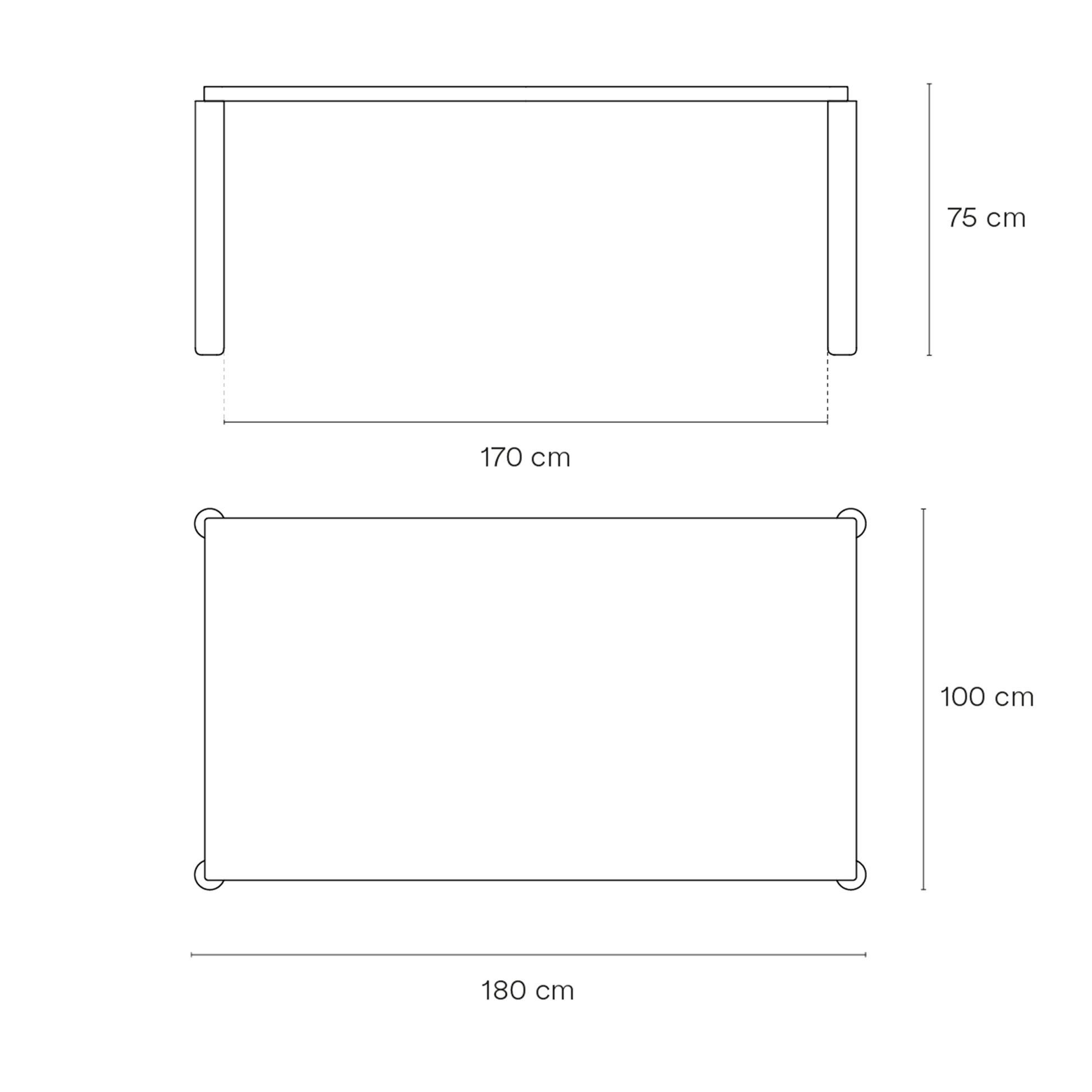 Stalas ATLAS 180 cm
