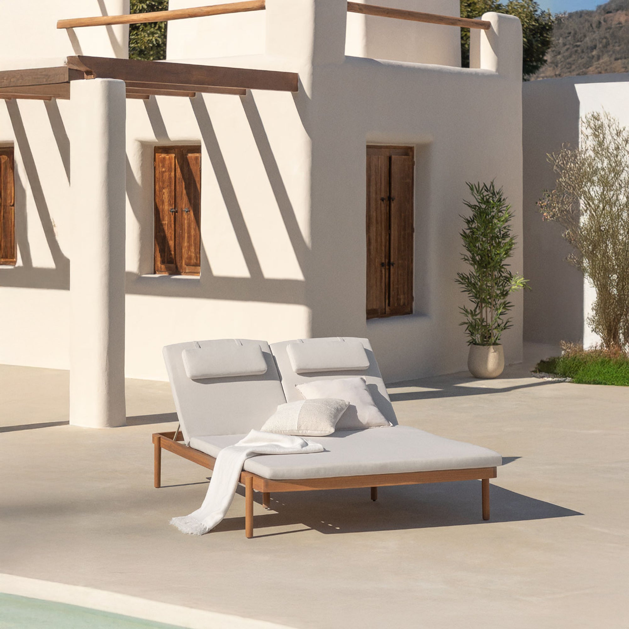 ADERO dvigubas saulės gultas