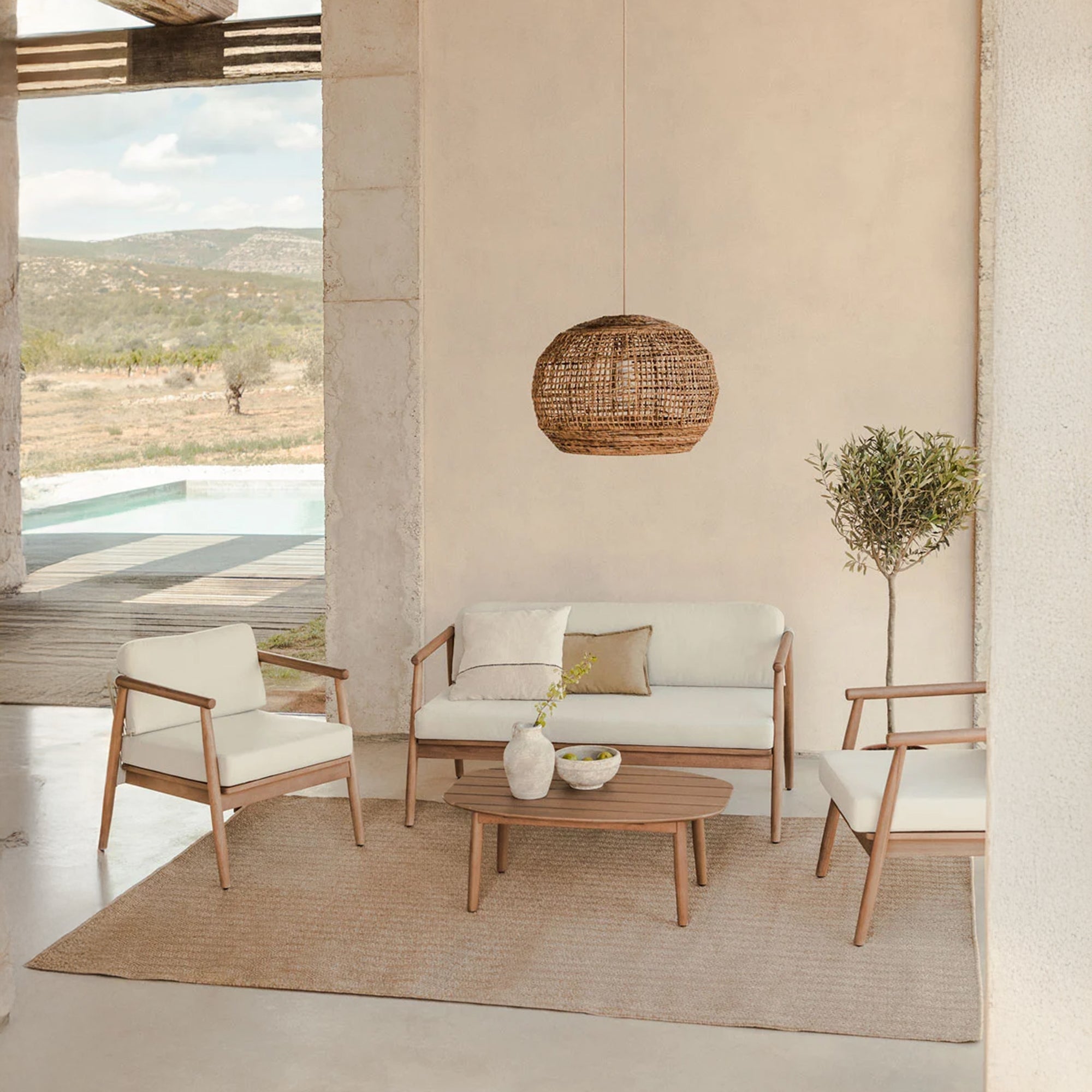 ADERO lauko baldų komplektas