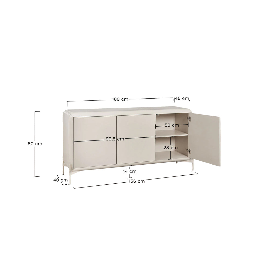 LAZE komoda 160×45 cm