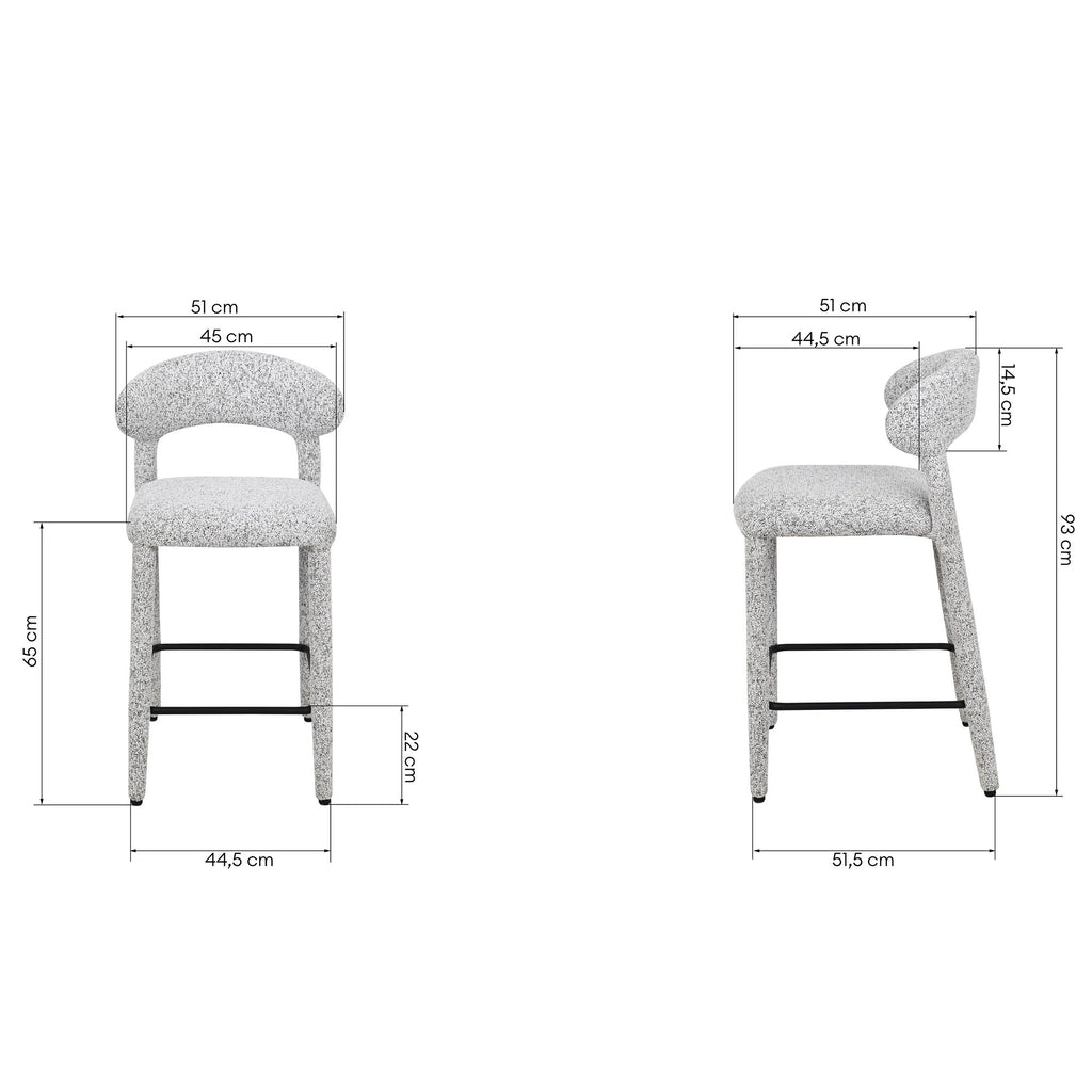 Baro kėdė RIKI 65 cm