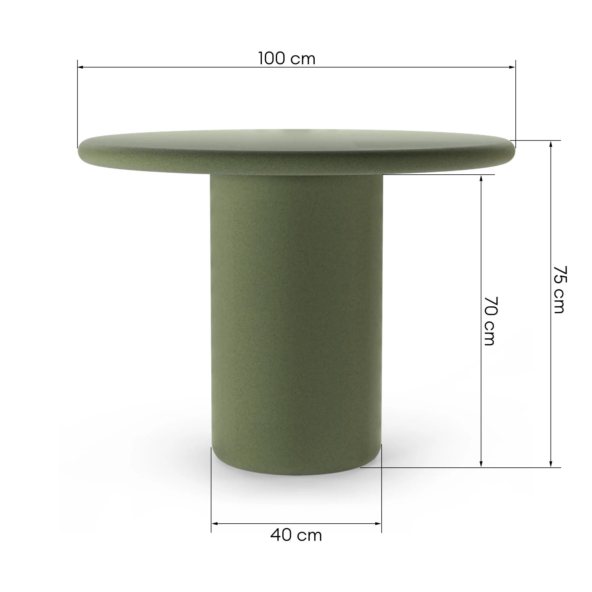 BONI stalas Ø100 cm