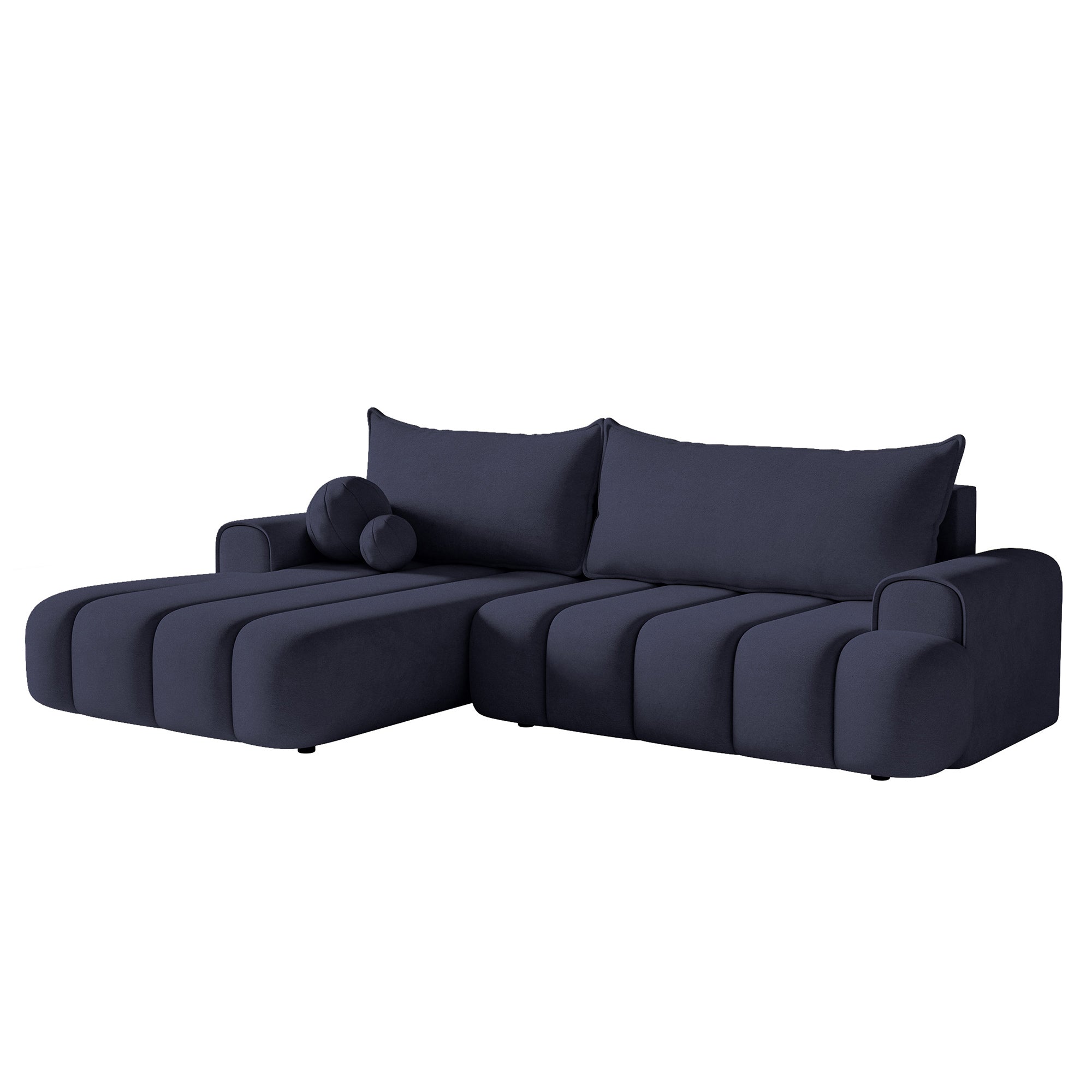 Kampinė miegamoji sofa DELINA Velour 275 cm
