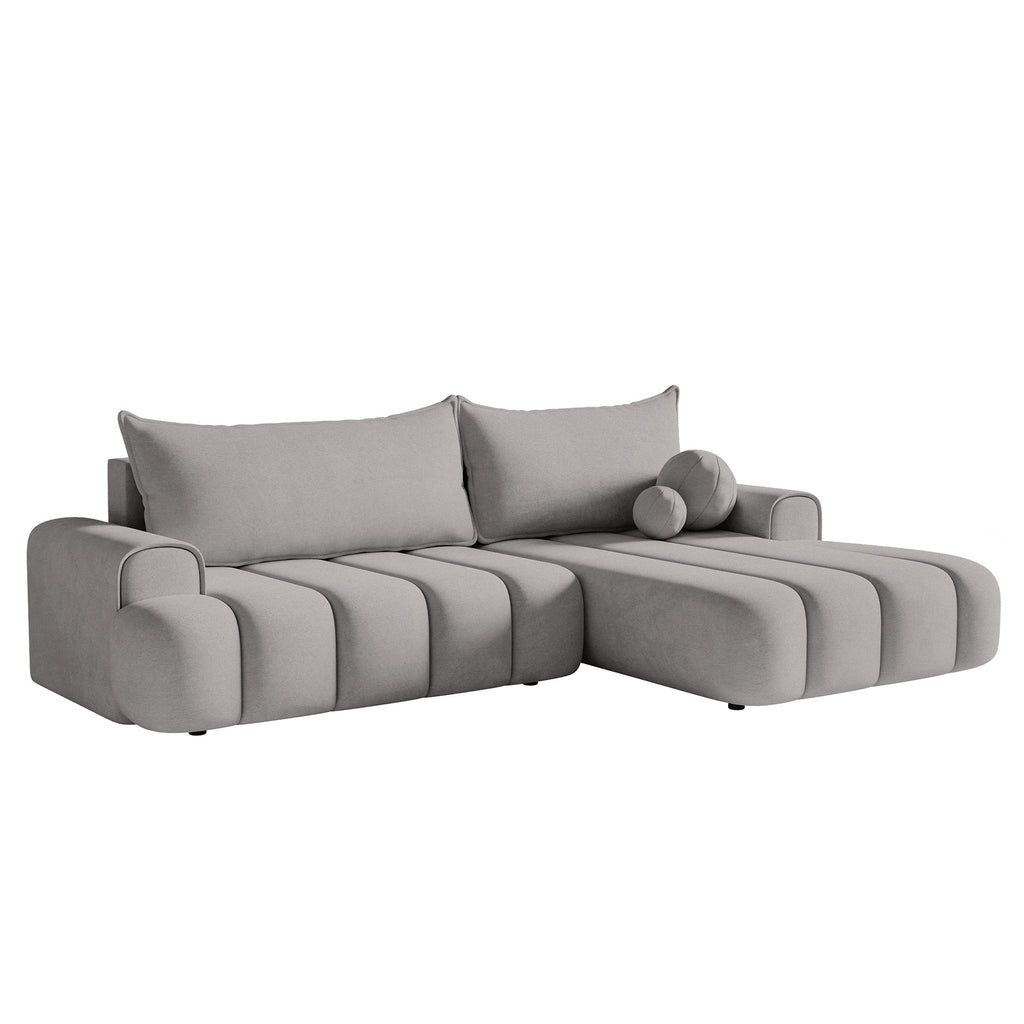 Kampinė miegamoji sofa DELINA Velour 275 cm