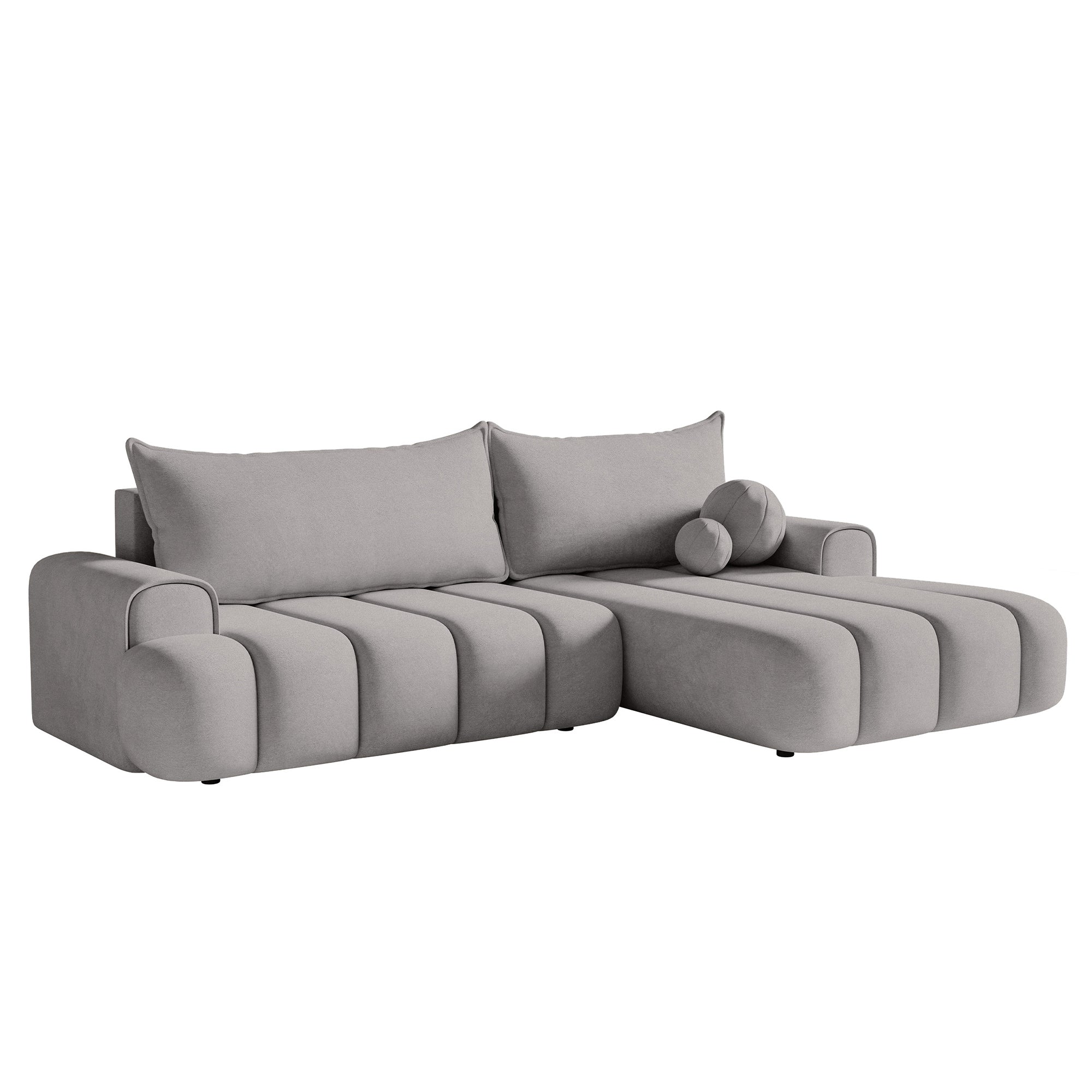 Kampinė miegamoji sofa DELINA Velour 275 cm