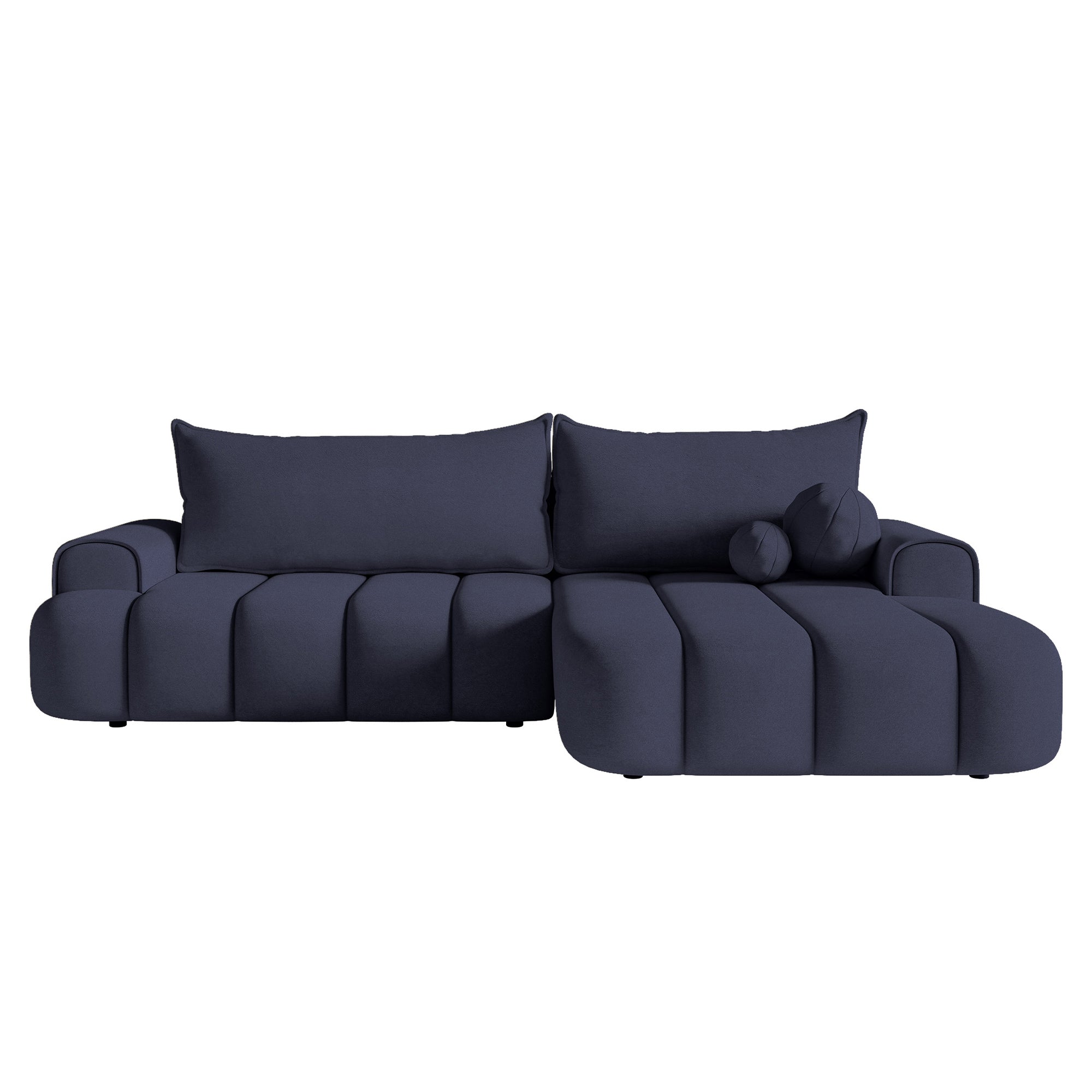 Kampinė miegamoji sofa DELINA Velour 275 cm