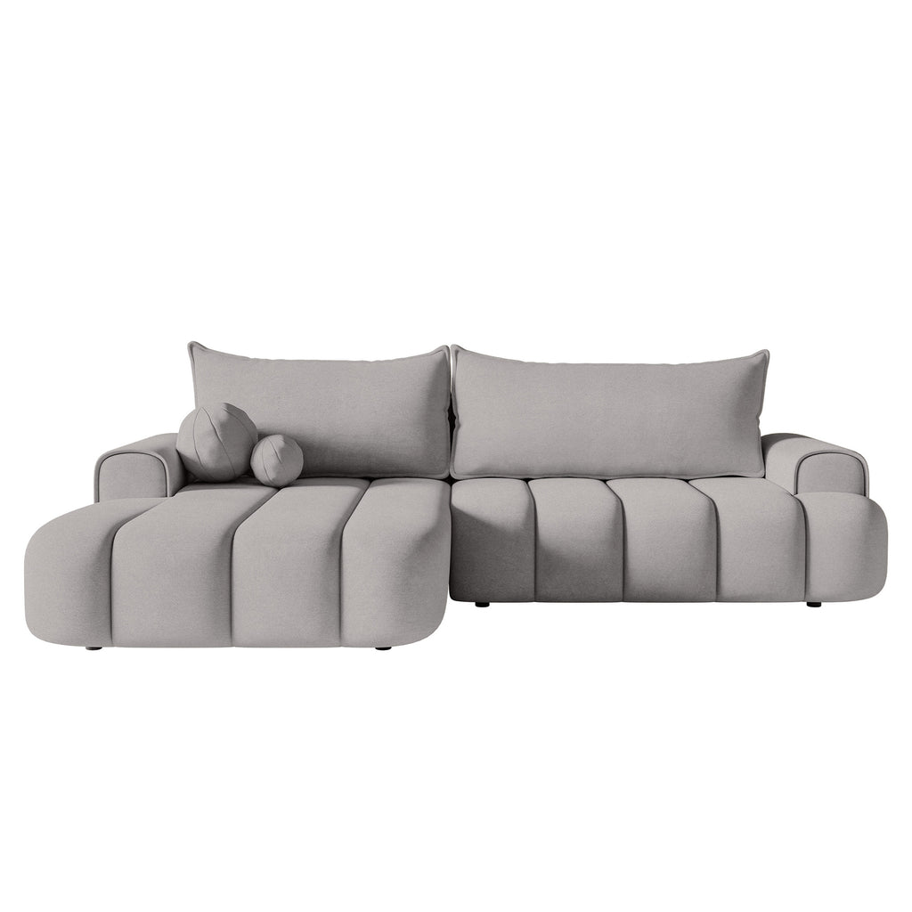 Kampinė miegamoji sofa DELINA Velour 275 cm