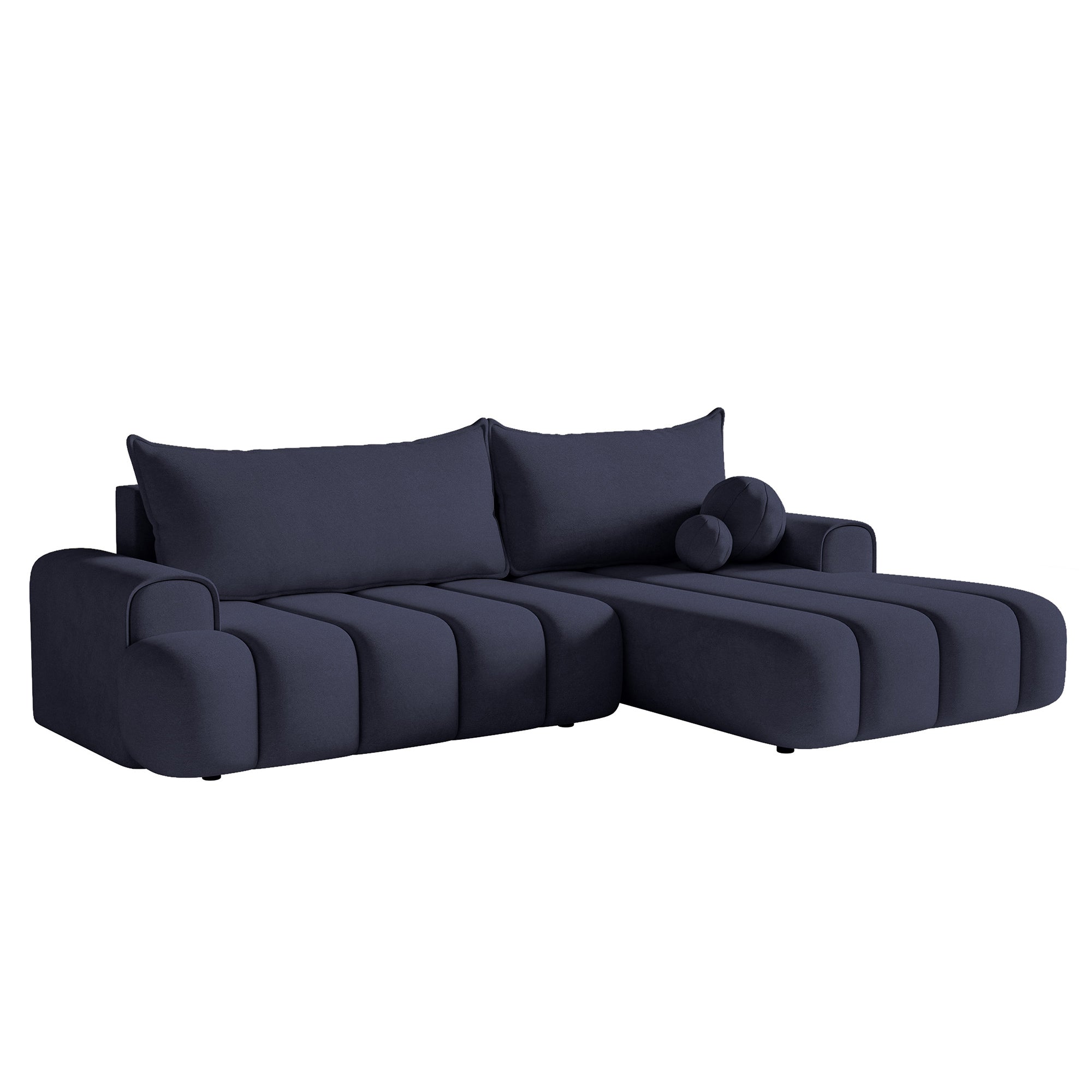 Kampinė miegamoji sofa DELINA Velour 275 cm