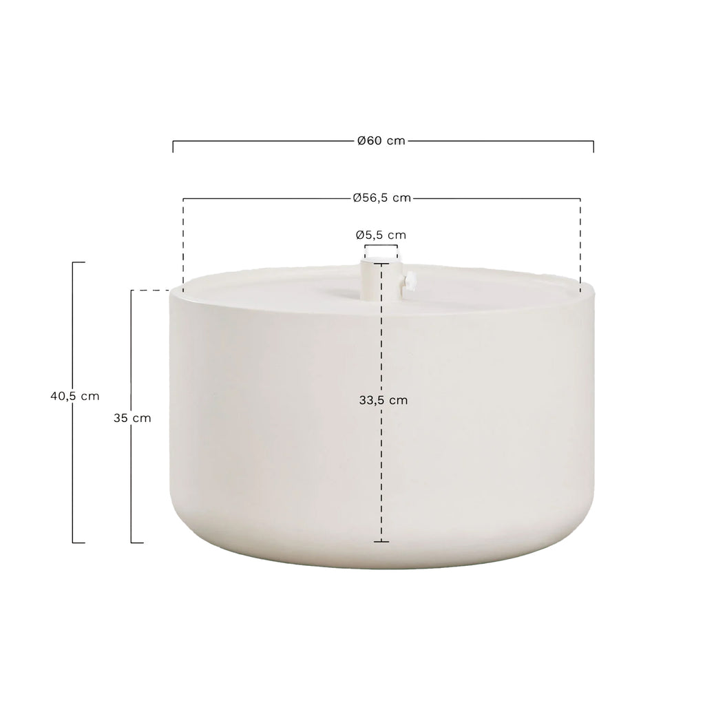 DYS saulės skėčio pagrindas su integruotu staliuku Ø 60 cm