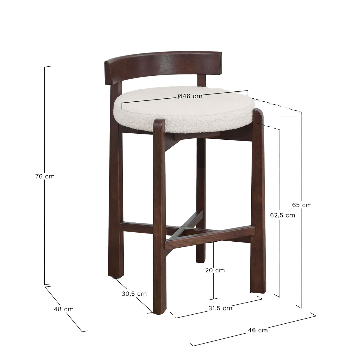 Baro kėdė ELOS 65 cm | 75 cm