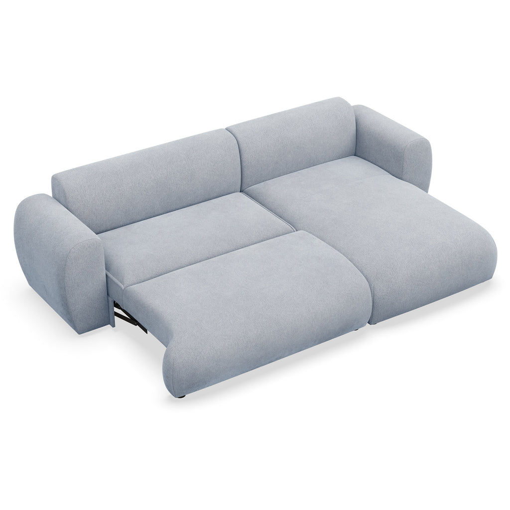 Kampinė miegamoji sofa EMA 262 cm