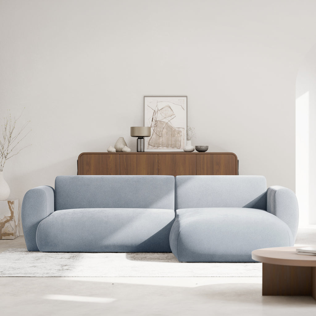 Kampinė miegamoji sofa EMA 262 cm