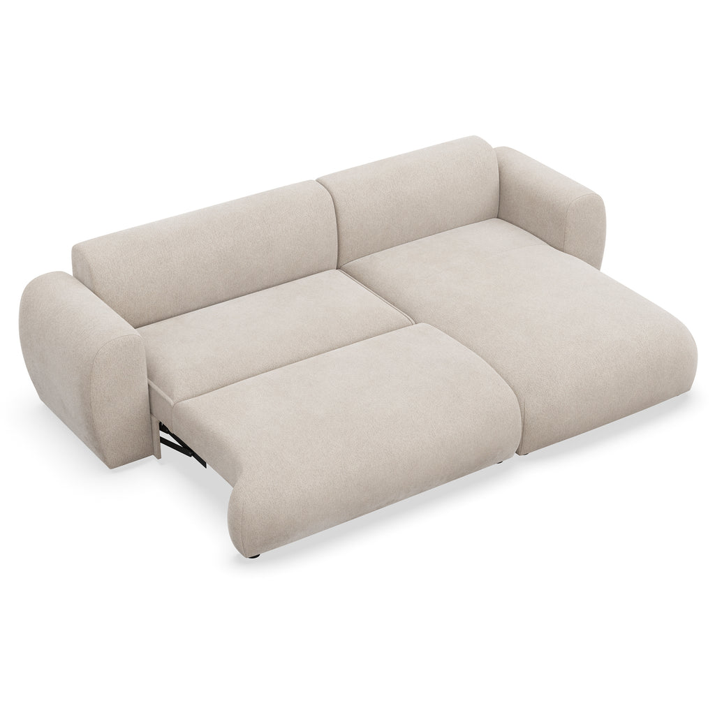 Kampinė miegamoji sofa EMA 262 cm