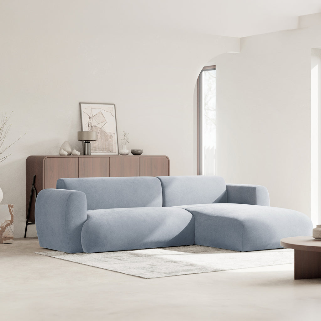 Kampinė miegamoji sofa EMA 262 cm