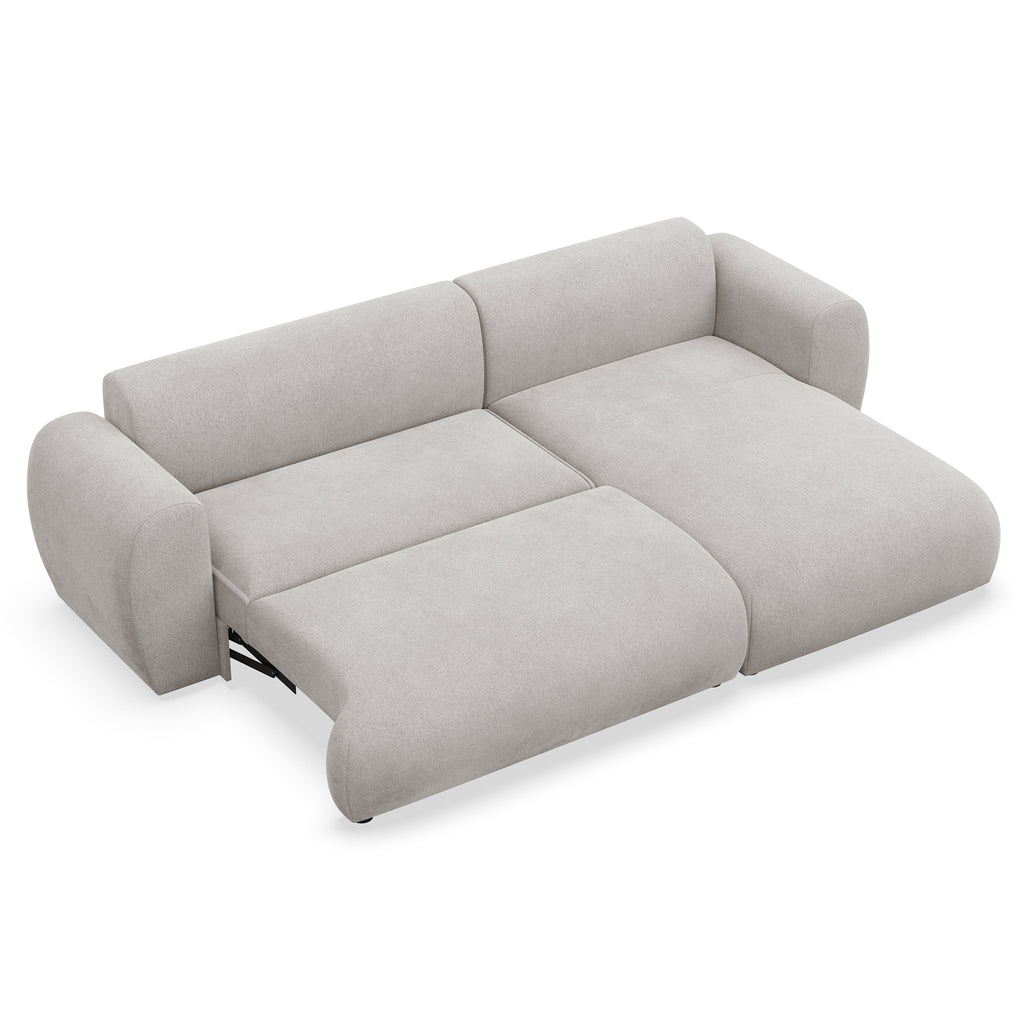 Kampinė miegamoji sofa EMA 262 cm