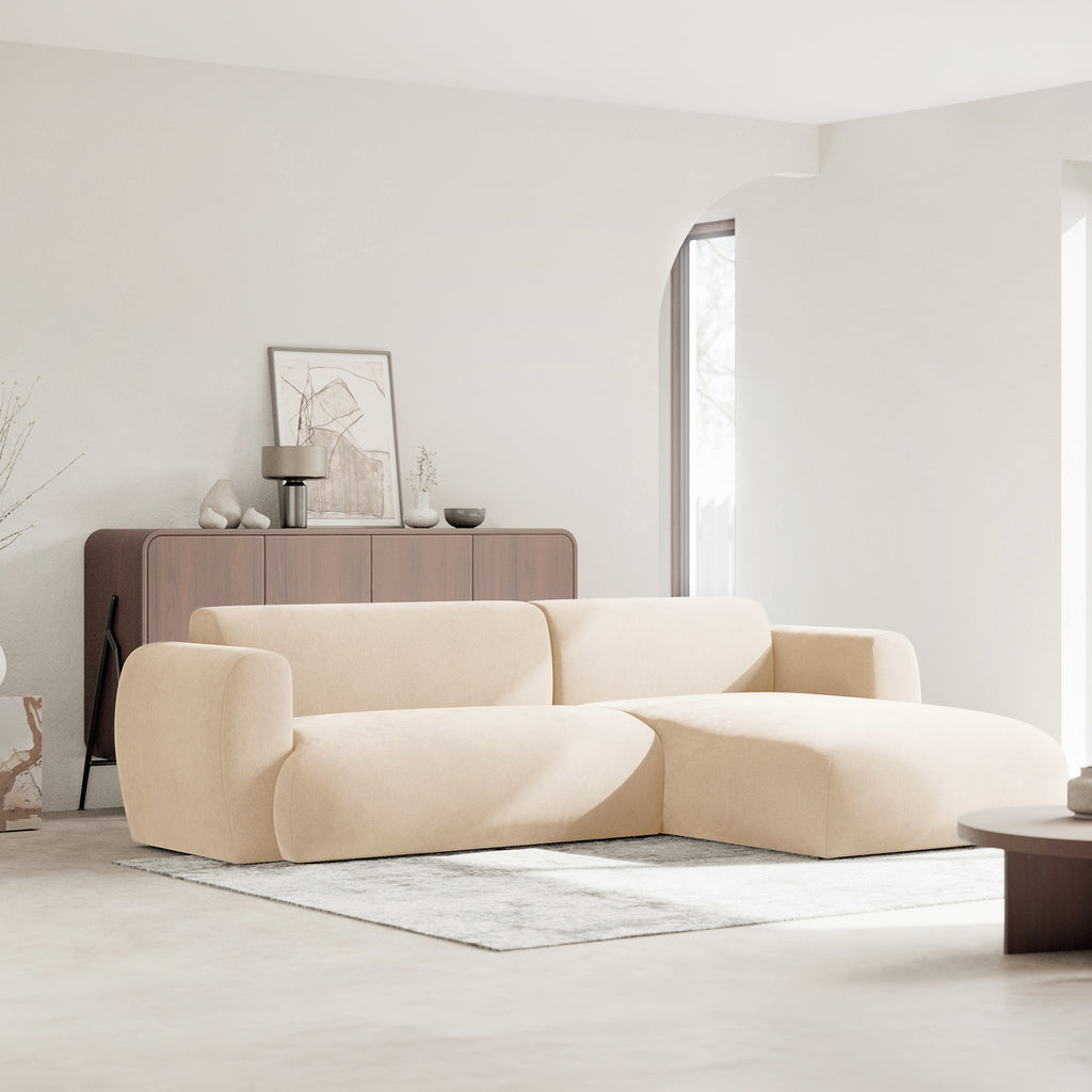 Kampinė miegamoji sofa EMA 262 cm