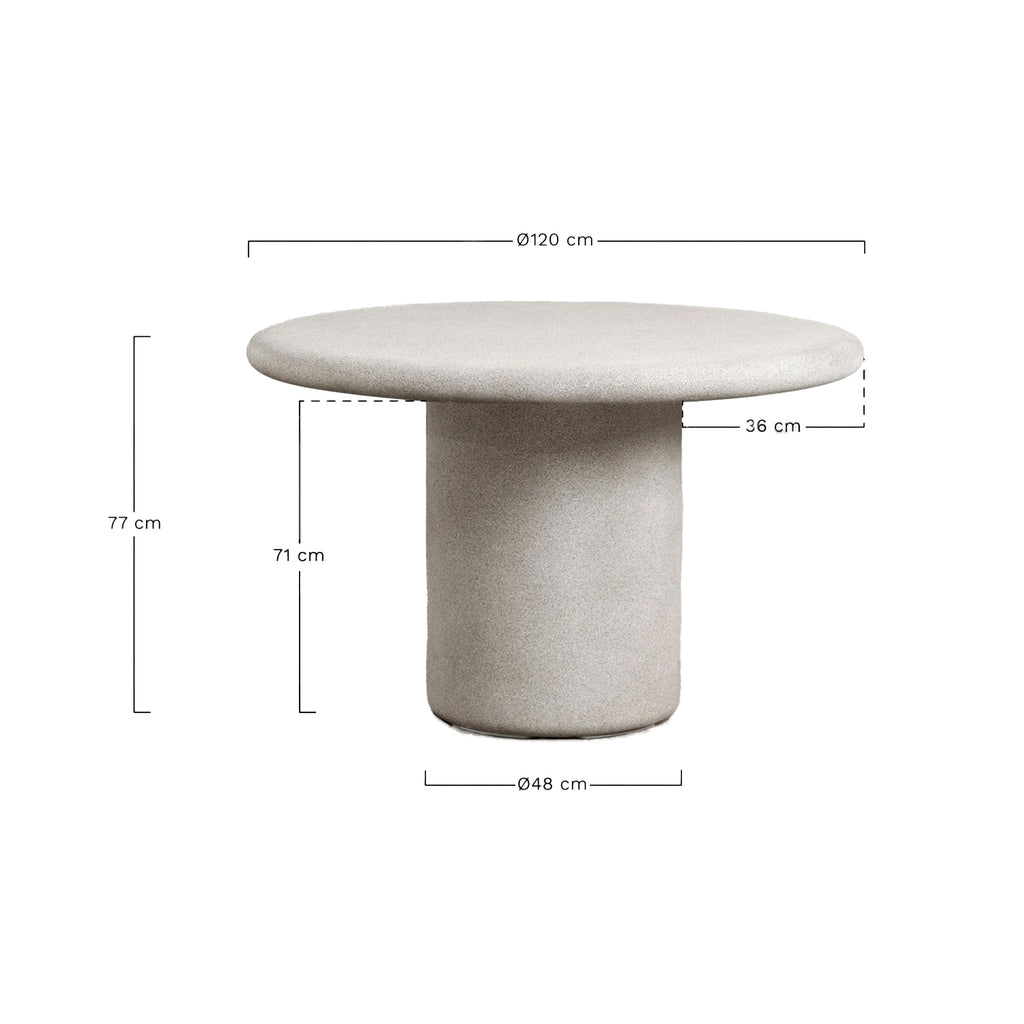 Lauko stalas EMERA Ø120 cm