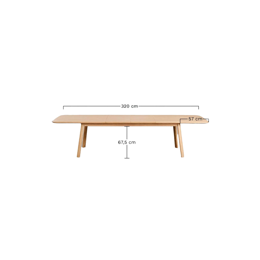 Stalas EVER išskleidžiamas 220-320x95 cm