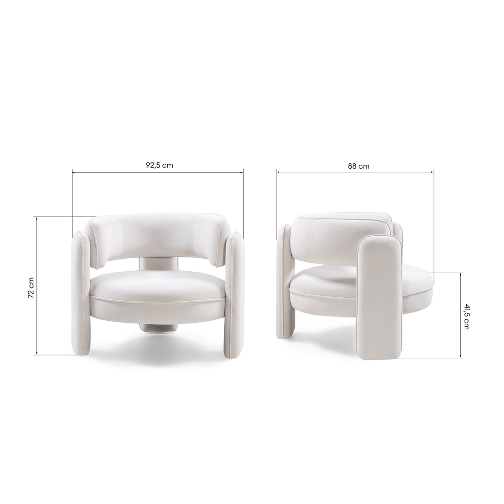 Fotelis LEON veliūras