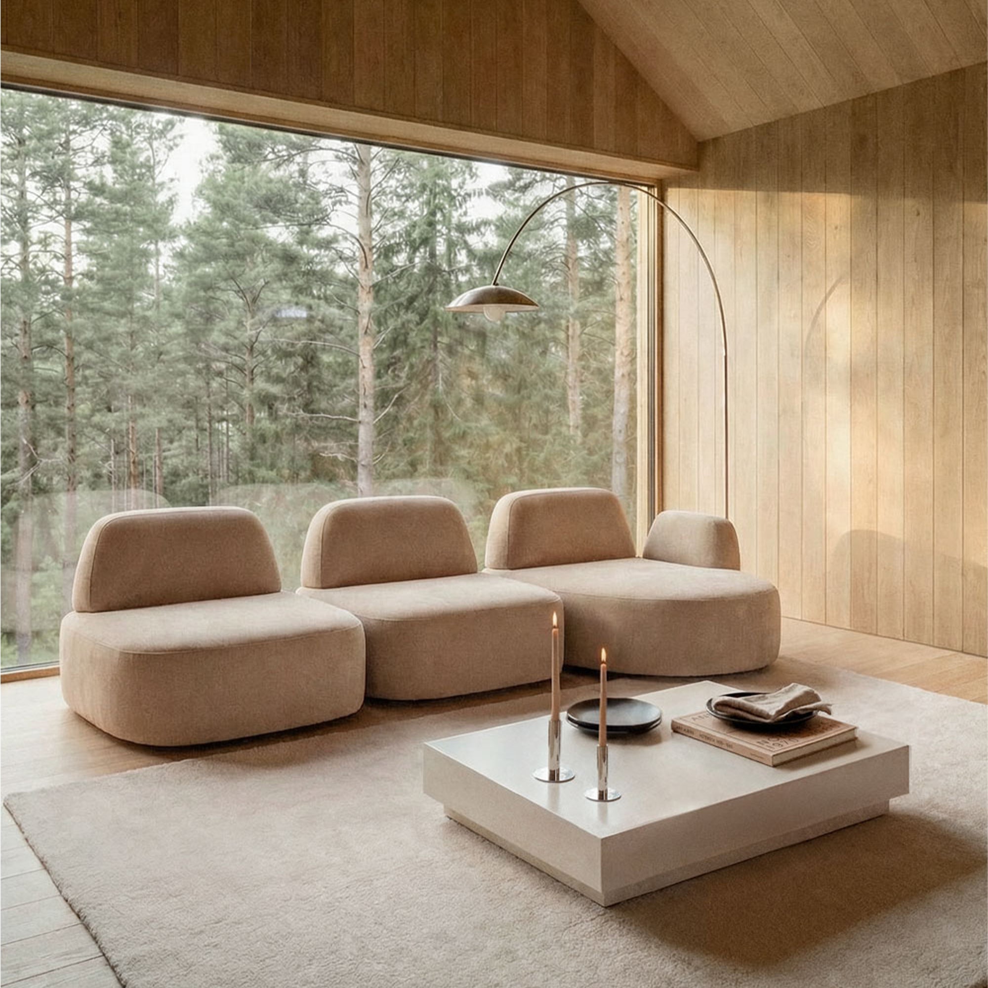 3 vietų Modulinė Sofa GIORO 305 cm
