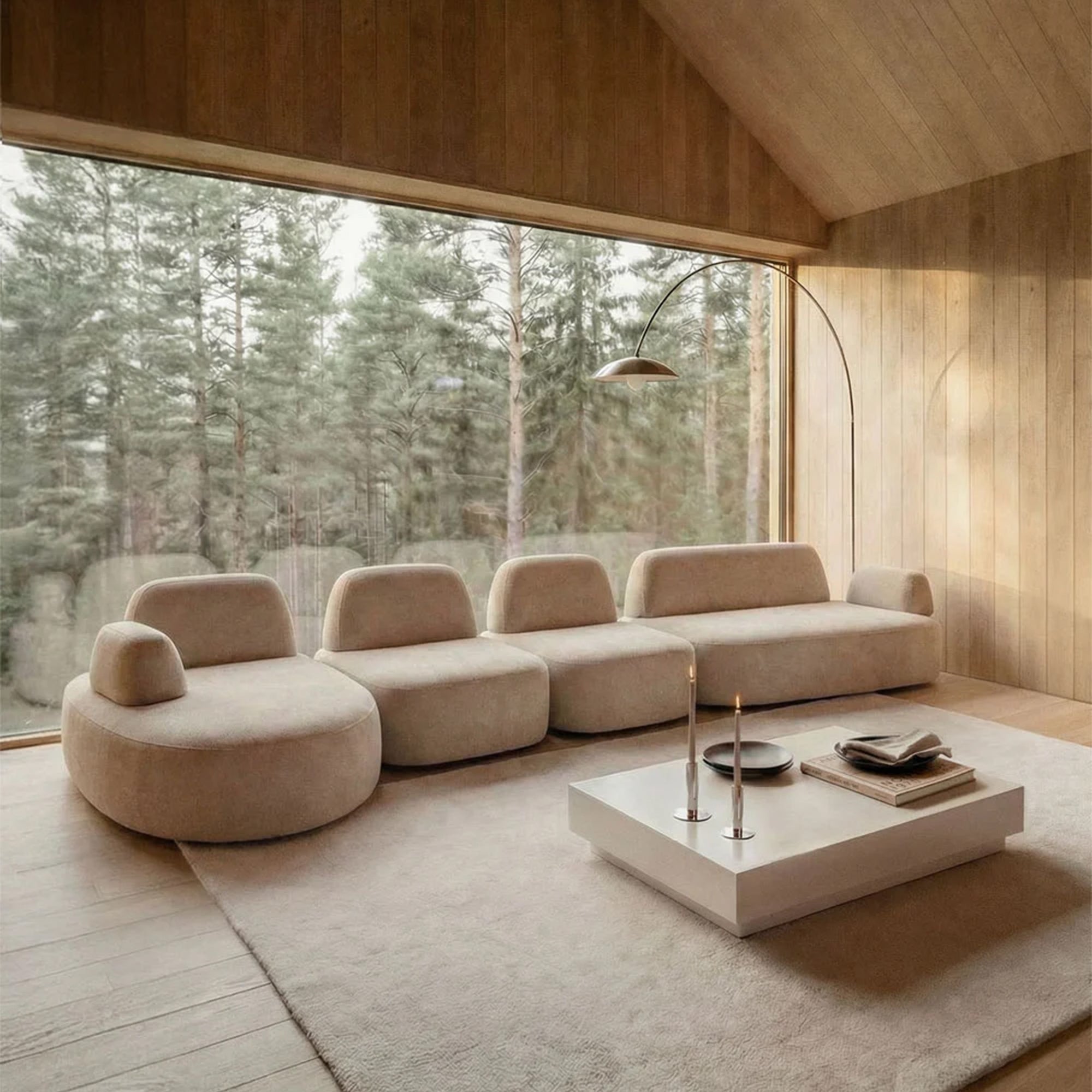 5 vietų Modulinė Sofa GIORO 525 cm