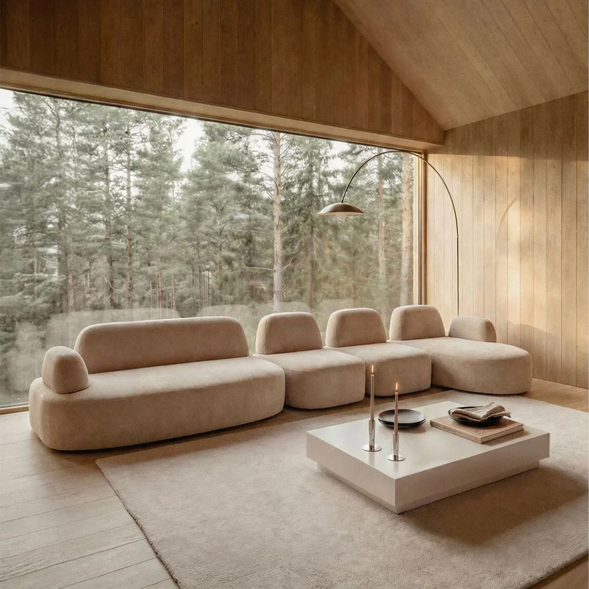 5 vietų Modulinė Sofa GIORO 525 cm