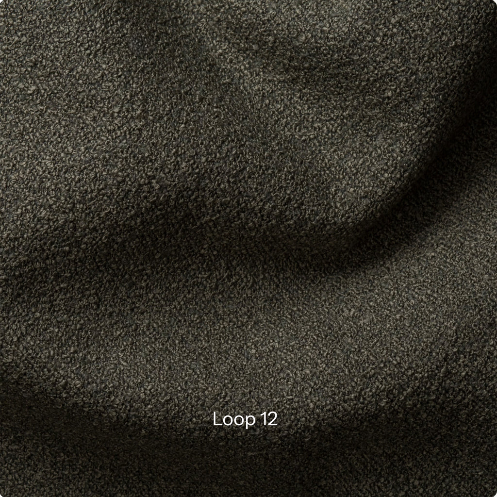 Kampinė miegamoji sofa DELINA Bouclé 275 cm