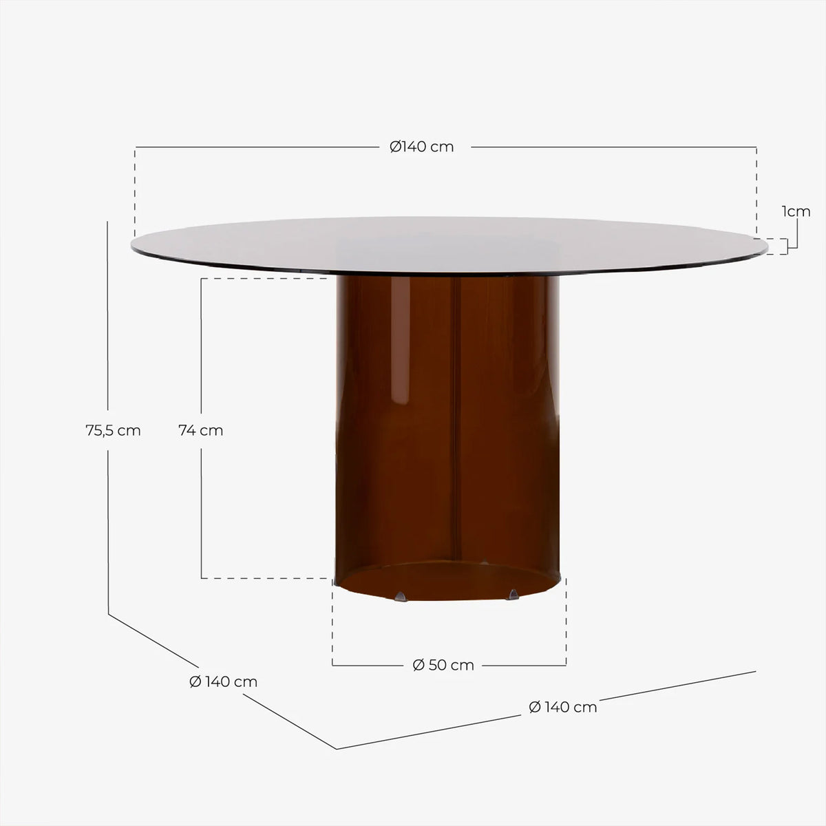 Stalas LUK Ø 140 cm