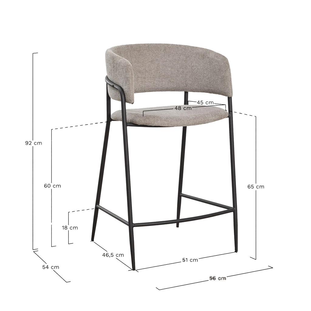 Baro kėdė MALO 65 cm | 75 cm