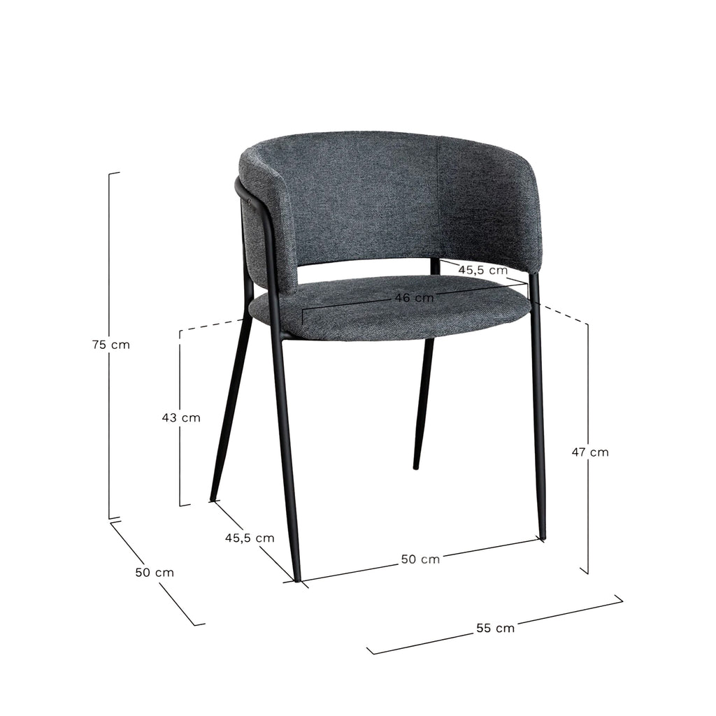 Valgomojo kėdė MALO Fabric