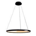 MAXLIGHT QLED P0557 juodas pakabinamas LED šviestuvas su pulteliu – modernus reguliuojamas apšvietimas svetainei ar valgomajam