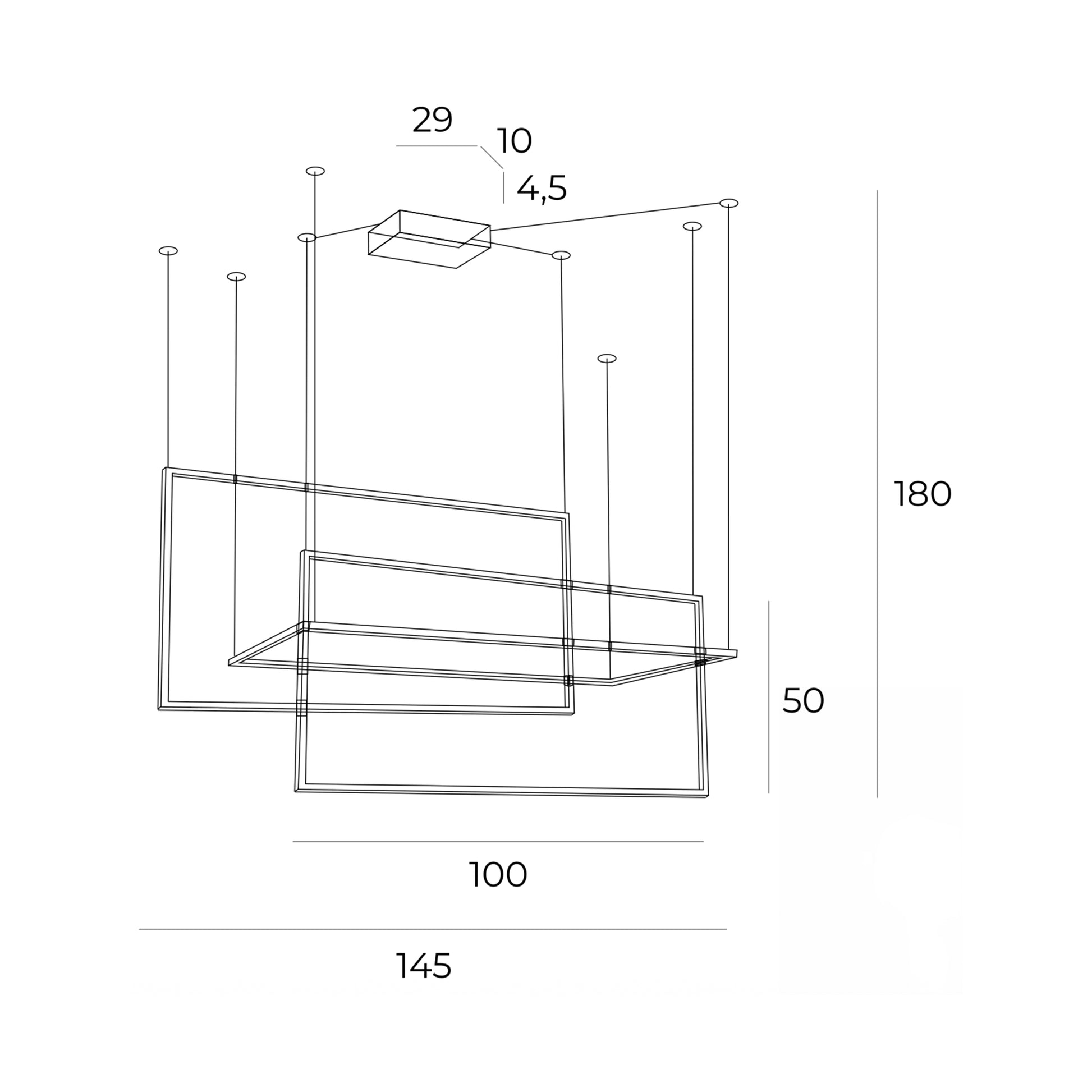 MAXLIGHT GEOMETRIC P0271D pakabinamas šviestuvas