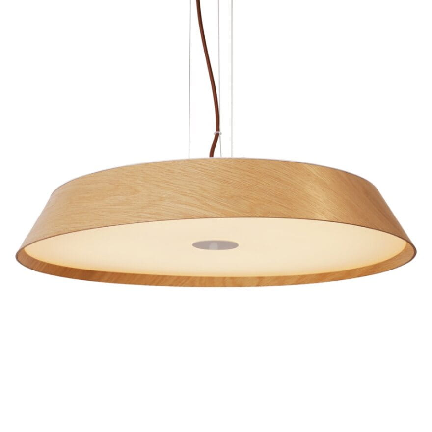 MAXLIGHT TAMAGO P0550 šviesaus ąžuolo pakabinamas LED šviestuvas – medžio imitacijos šviestuvas svetainei ar valgomajam