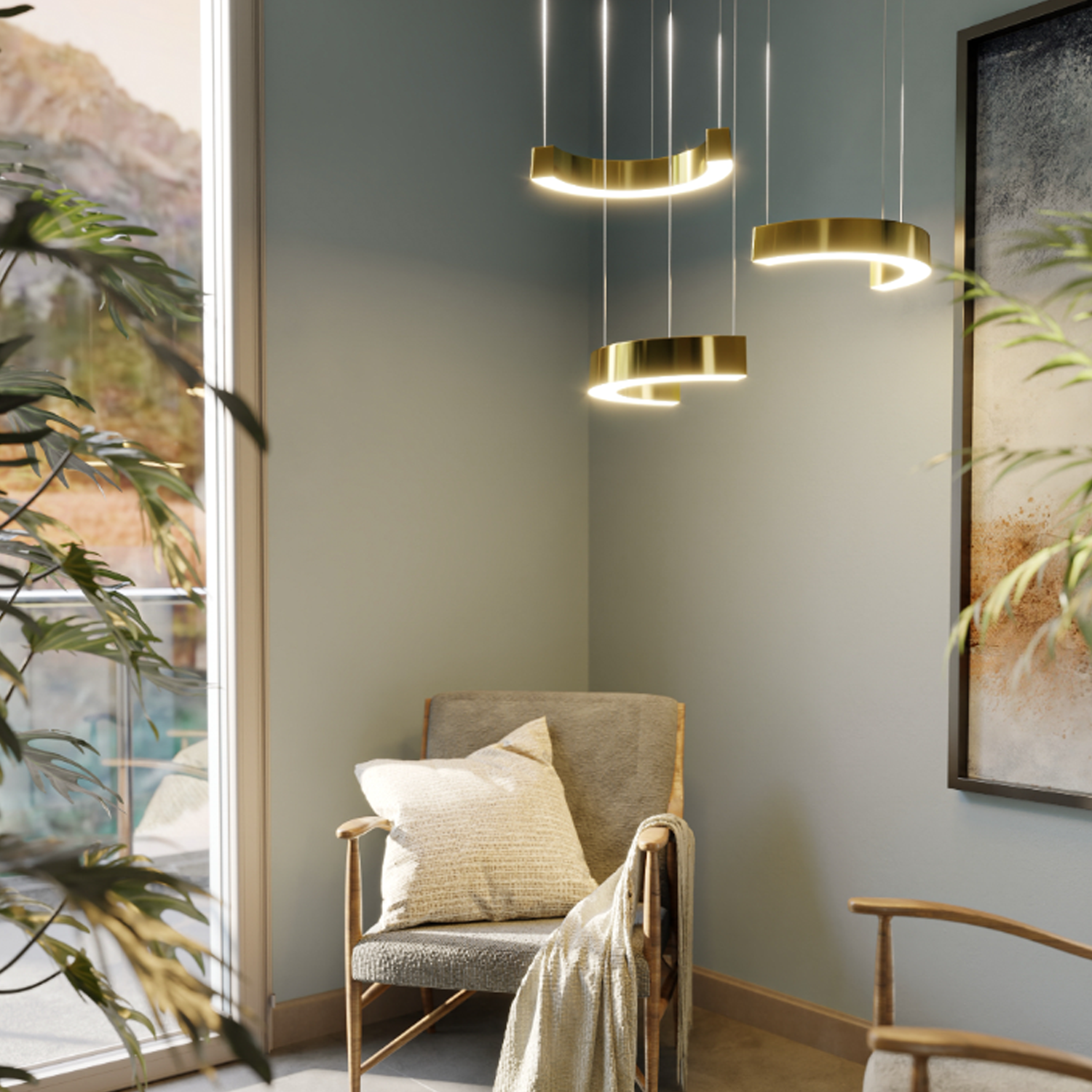MAXLIGHT LOTUS pakabinamas šviestuvas