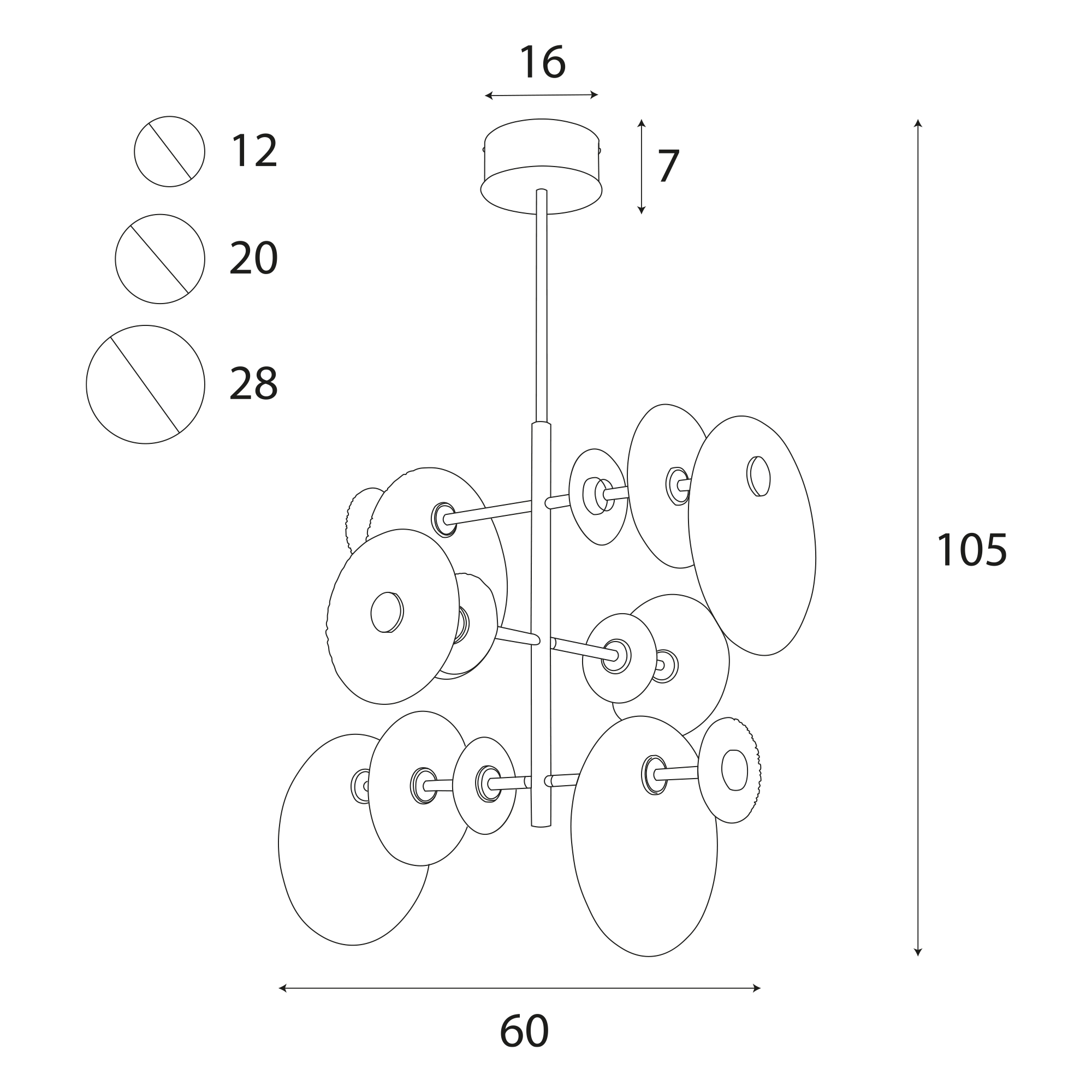 Allure Maxlight matmenys ir brėžinys