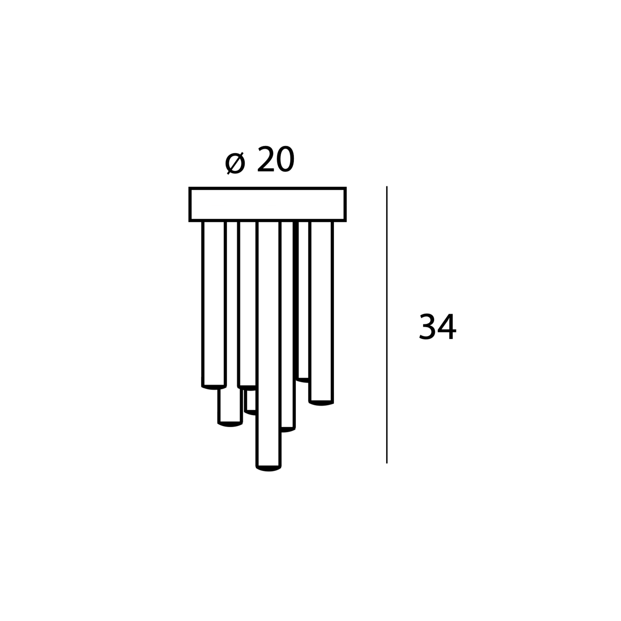 MAXLIGHT ORGANIC lubinis šviestuvas
