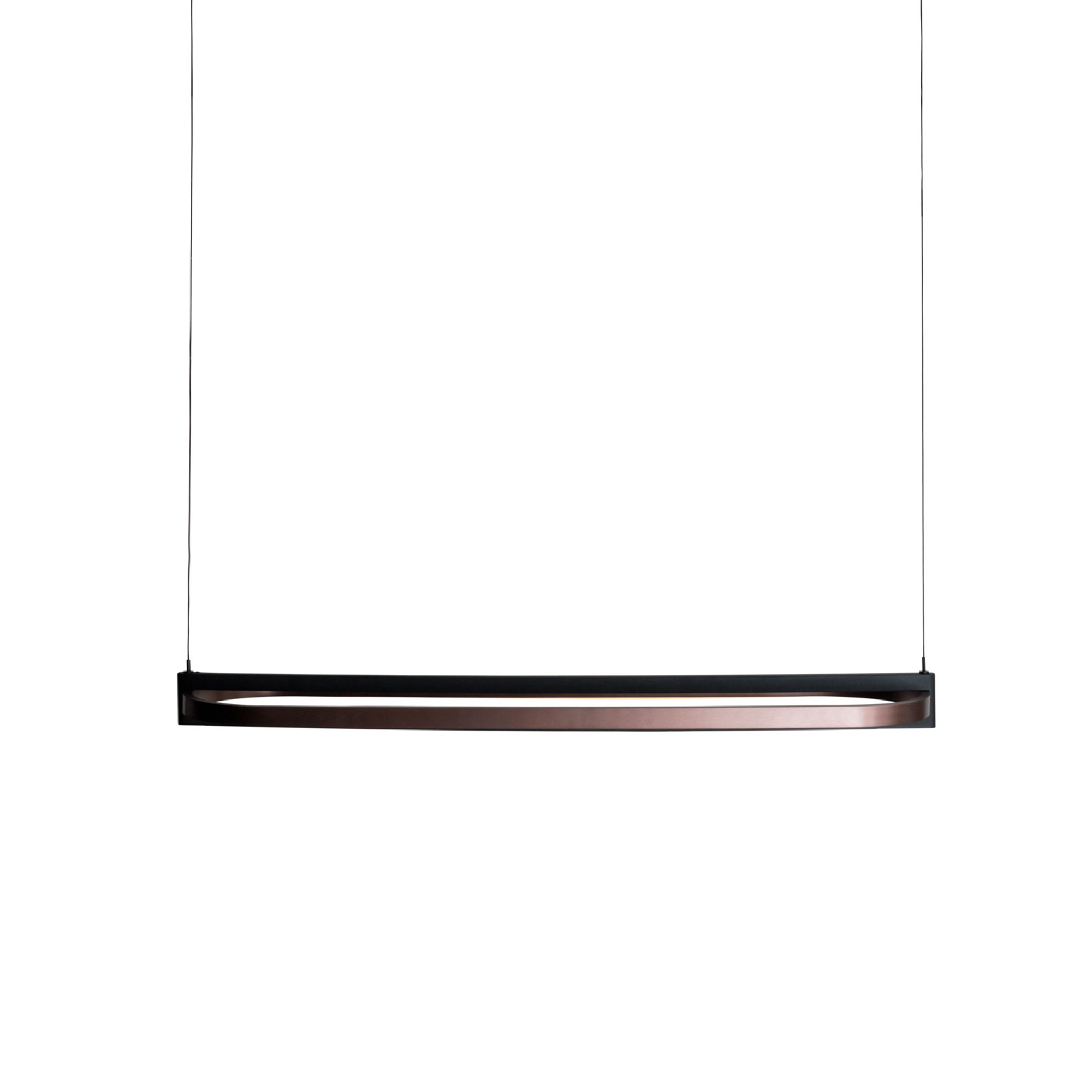 Išskirtinis Maxlight gamintojo LED pakabinamas šviestuvas Singapur P0553 su bronzine, juoda ir ruda apdaila