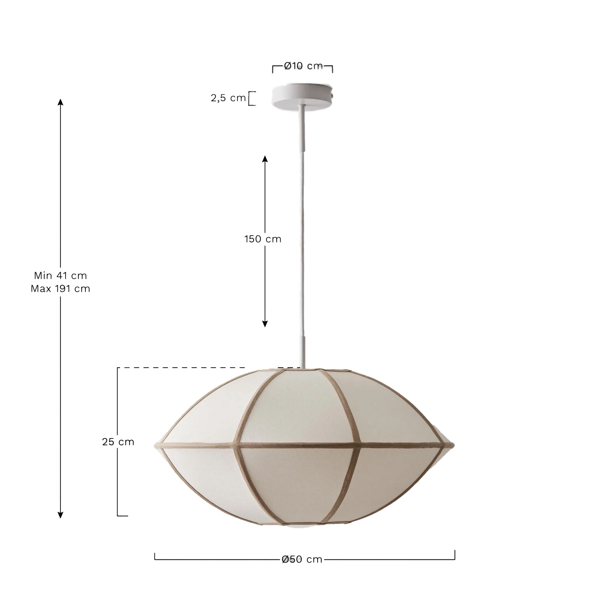 PARA pakabinamas šviestuvas Ø 50 cm | Ø 70 cm