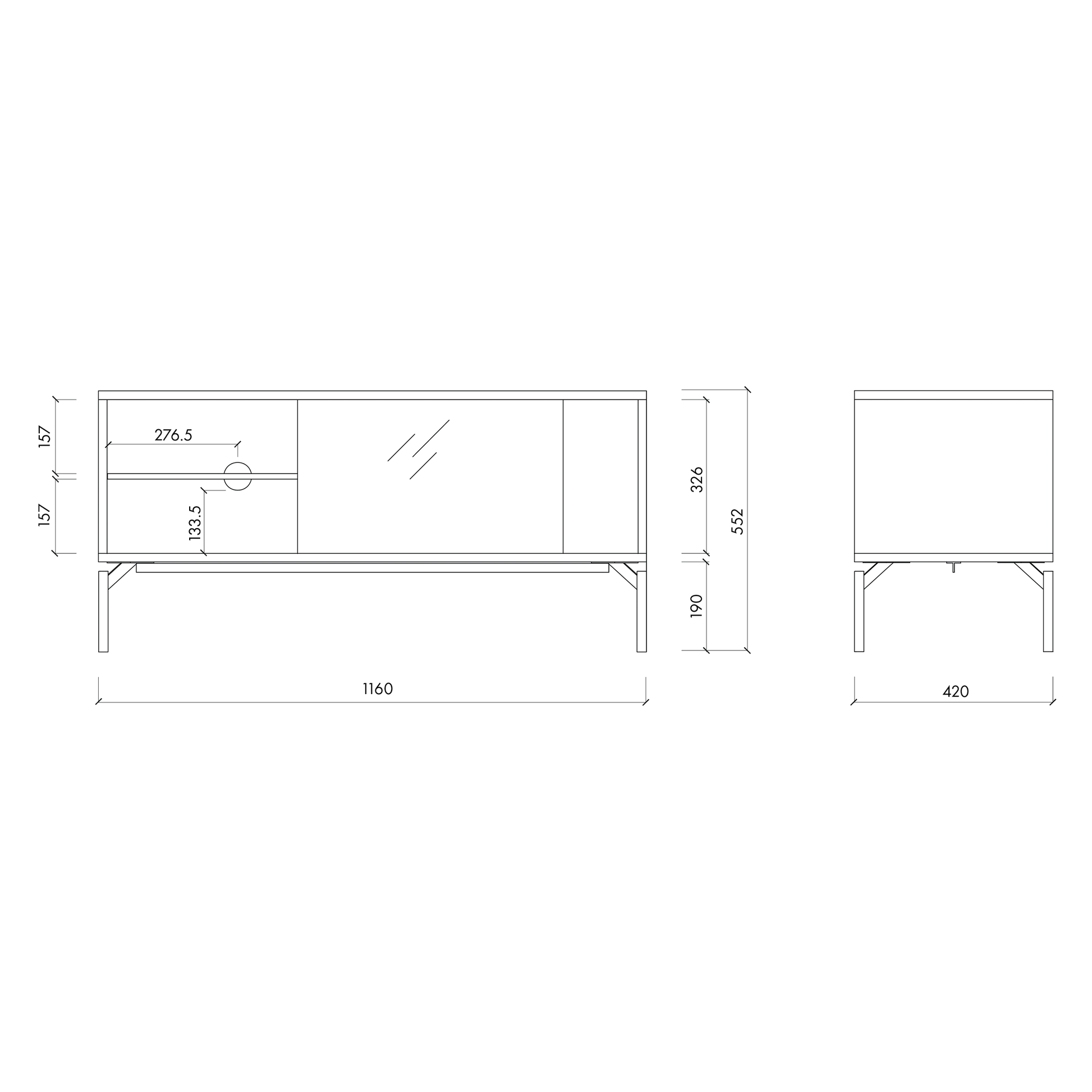 MET MINI TV komoda