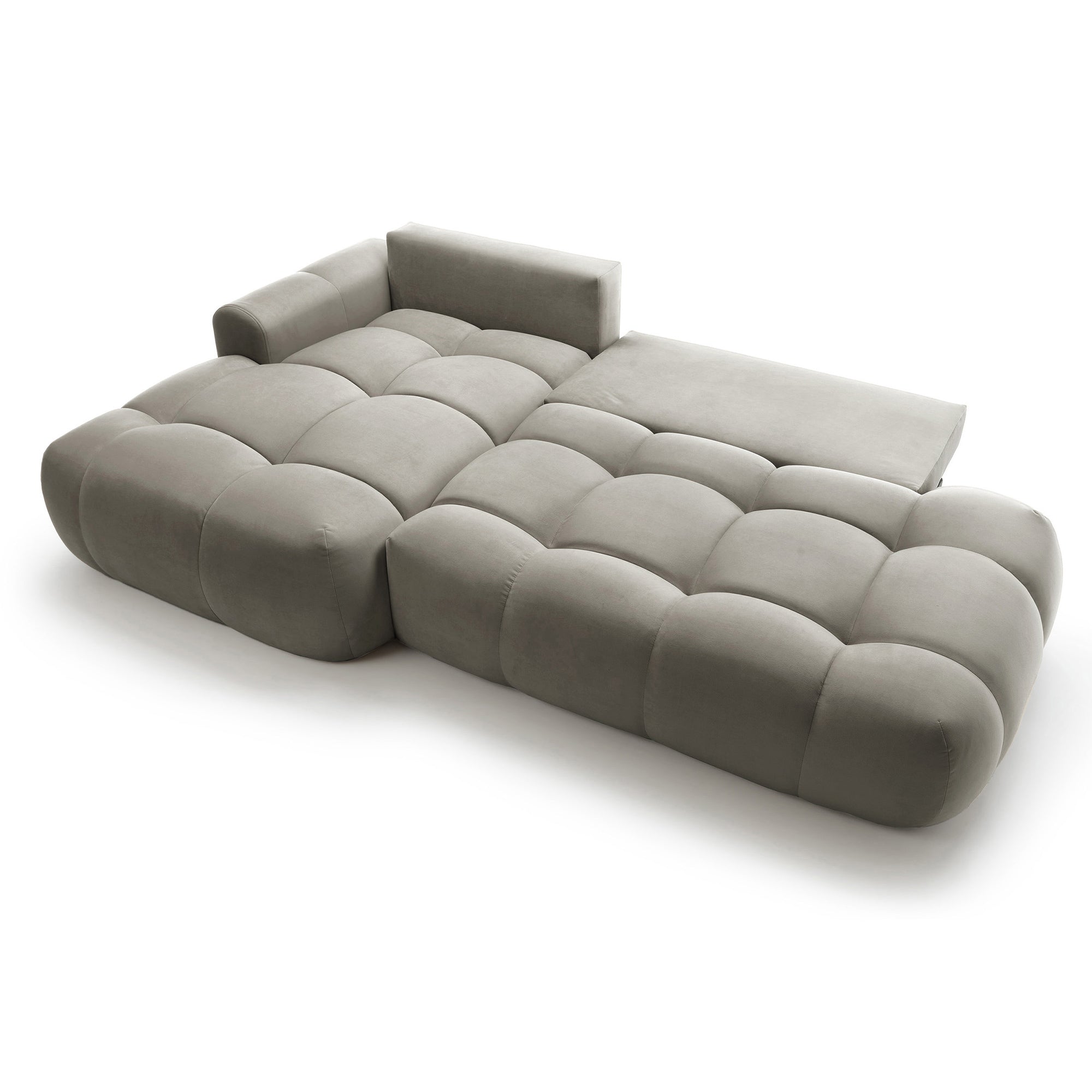 Kampinė miegamojo sofa MOBO Velour 284 cm