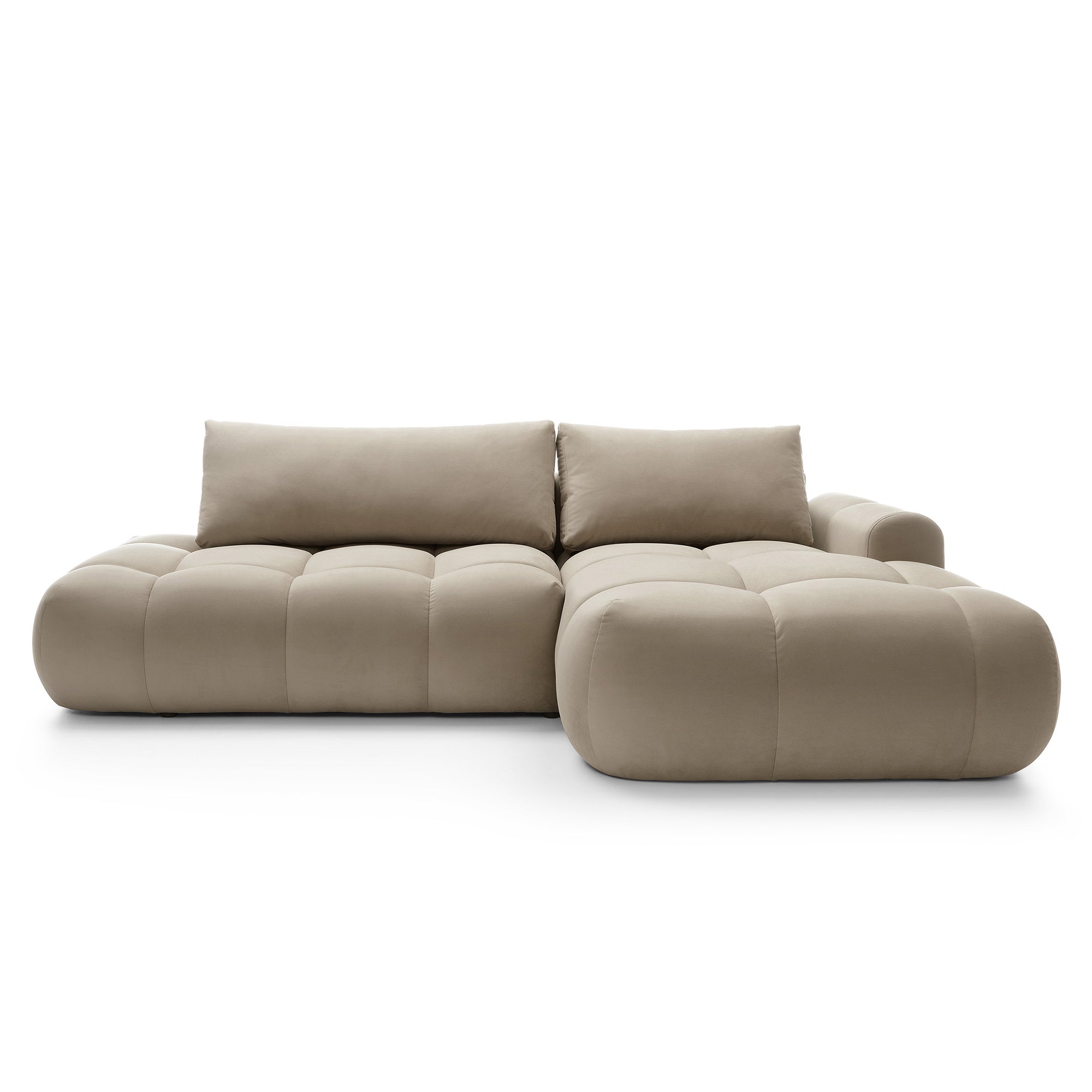 Kampinė miegamojo sofa MOBO Velour 284 cm