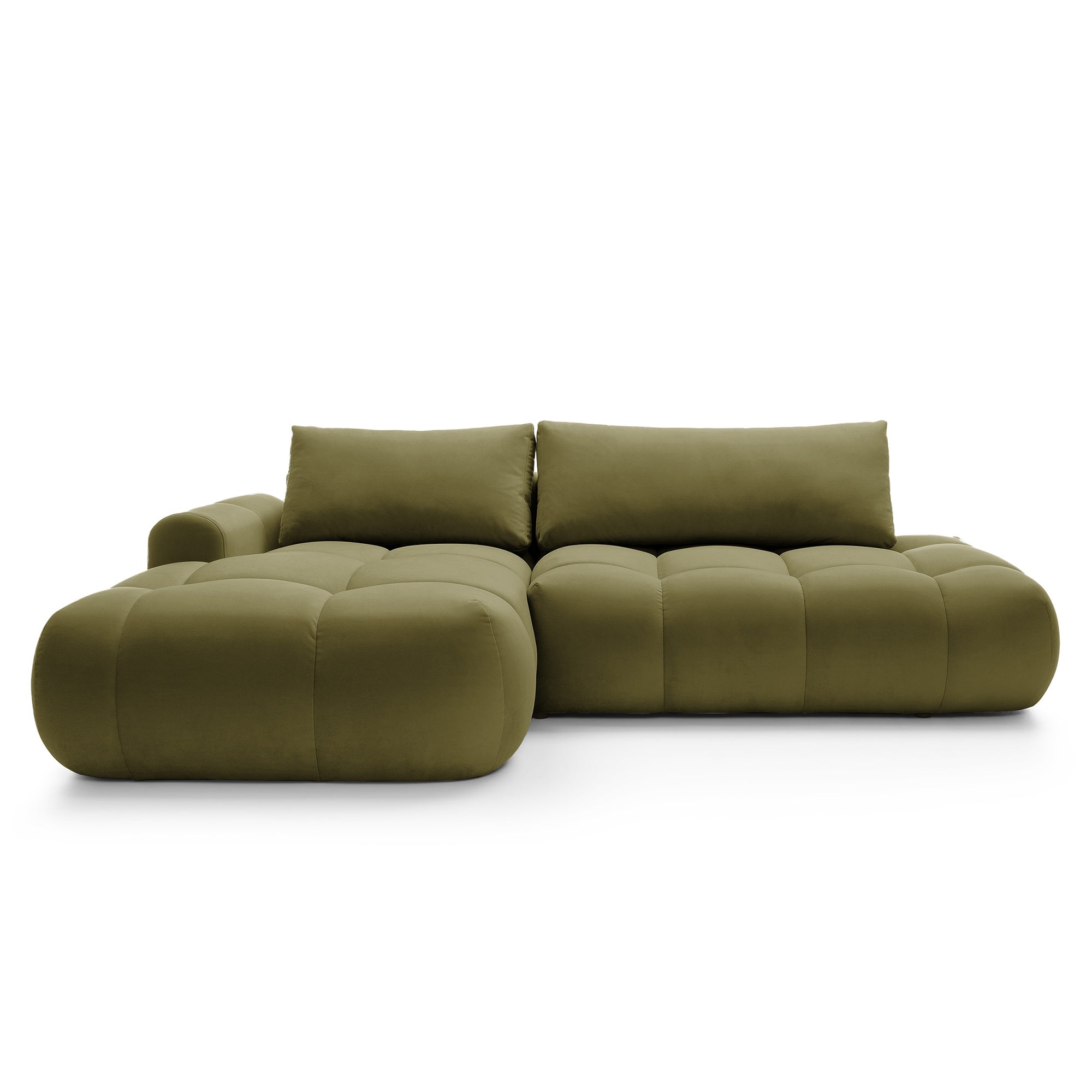 Kampinė miegamojo sofa MOBO Velour 284 cm