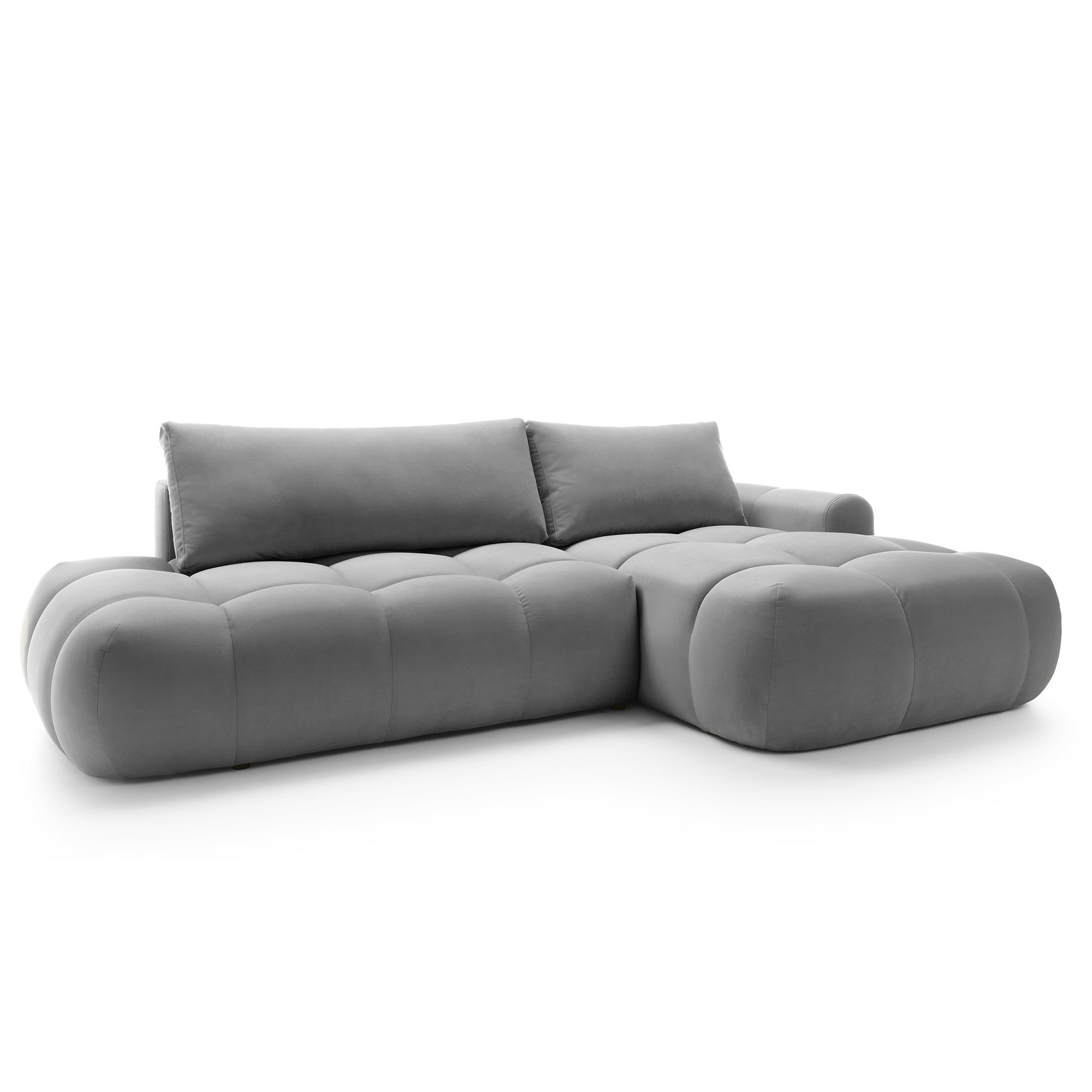 Kampinė miegamojo sofa MOBO Velour 284 cm