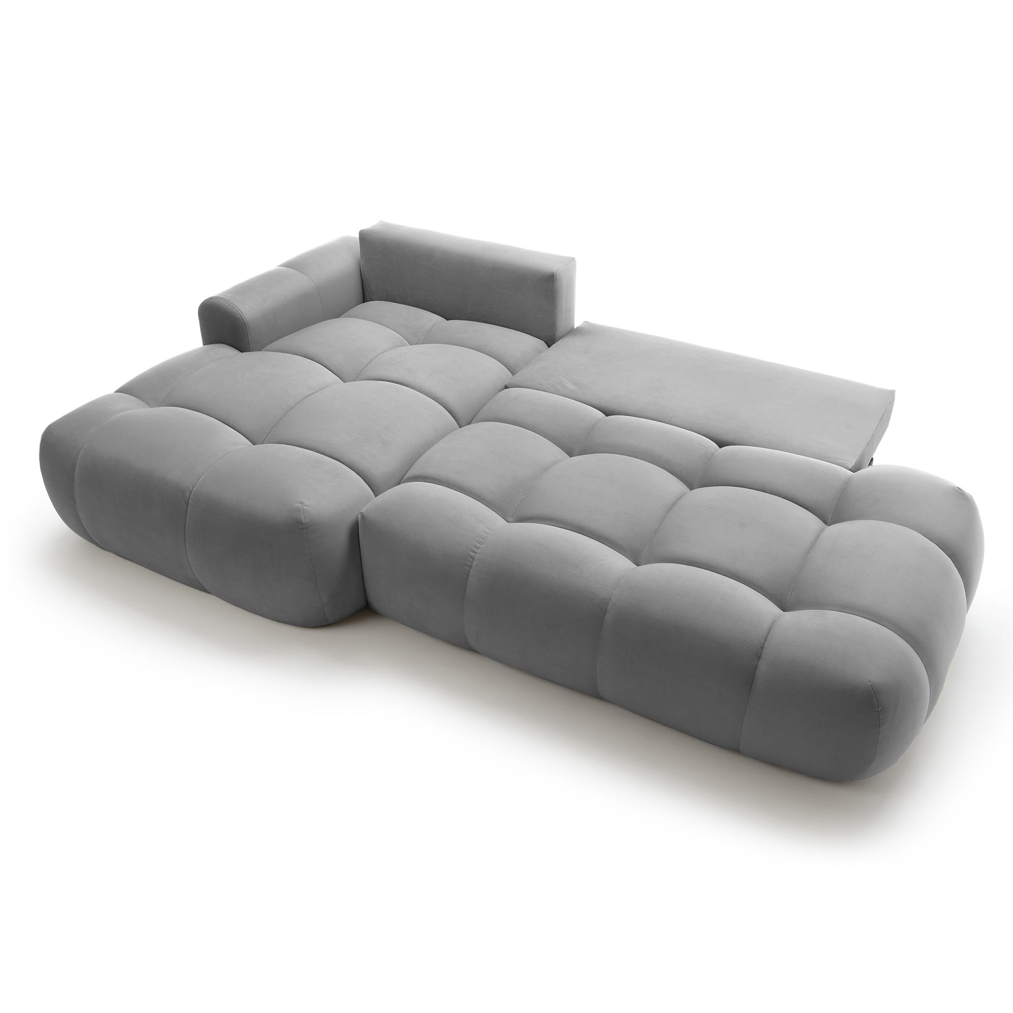 Kampinė miegamojo sofa MOBO Velour 284 cm