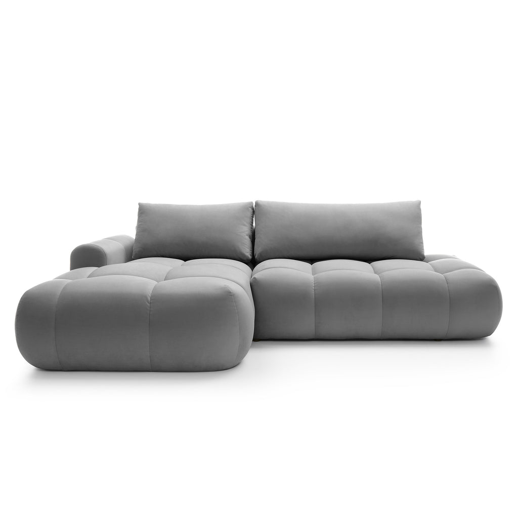 Kampinė miegamojo sofa MOBO Velour 284 cm