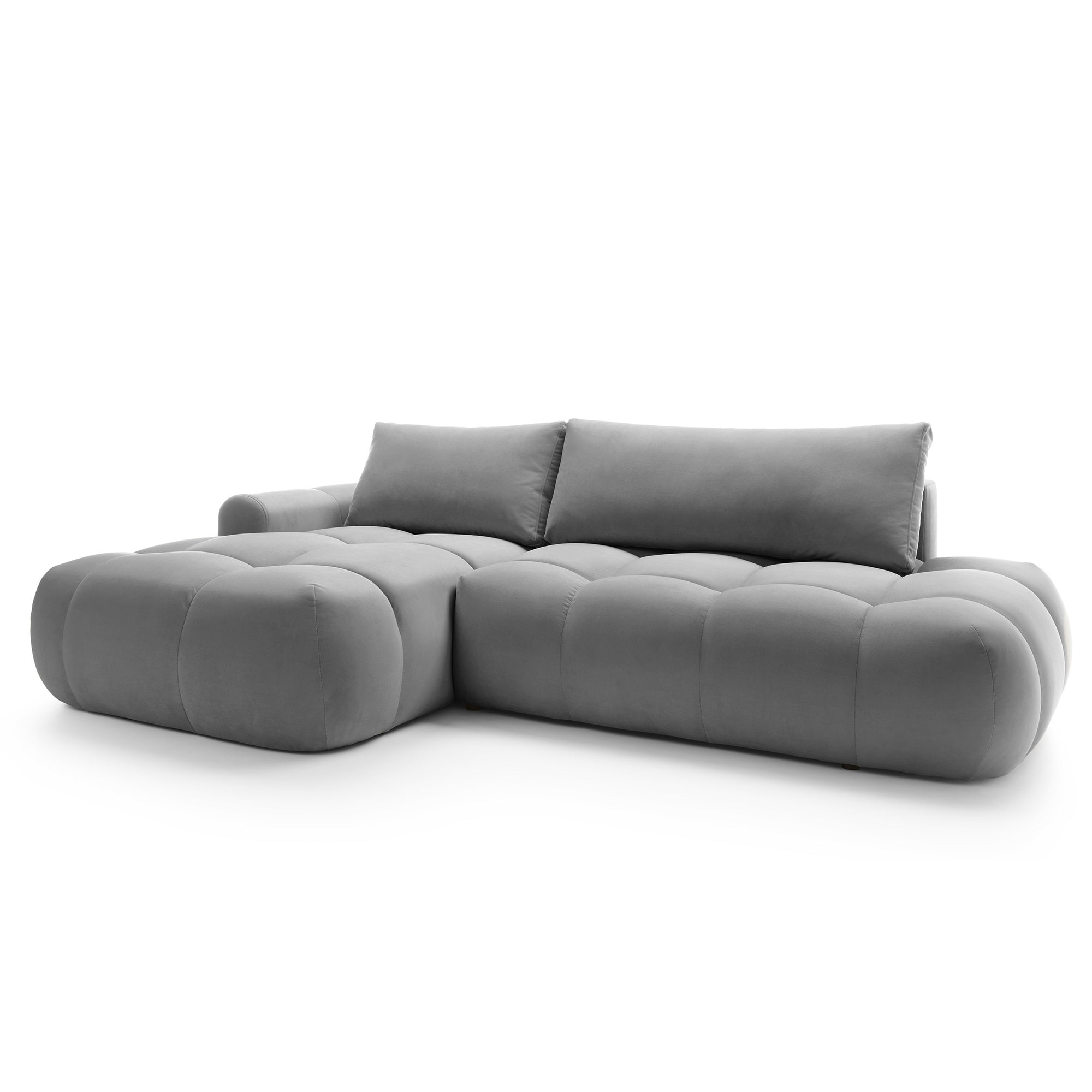 Kampinė miegamojo sofa MOBO Velour 284 cm